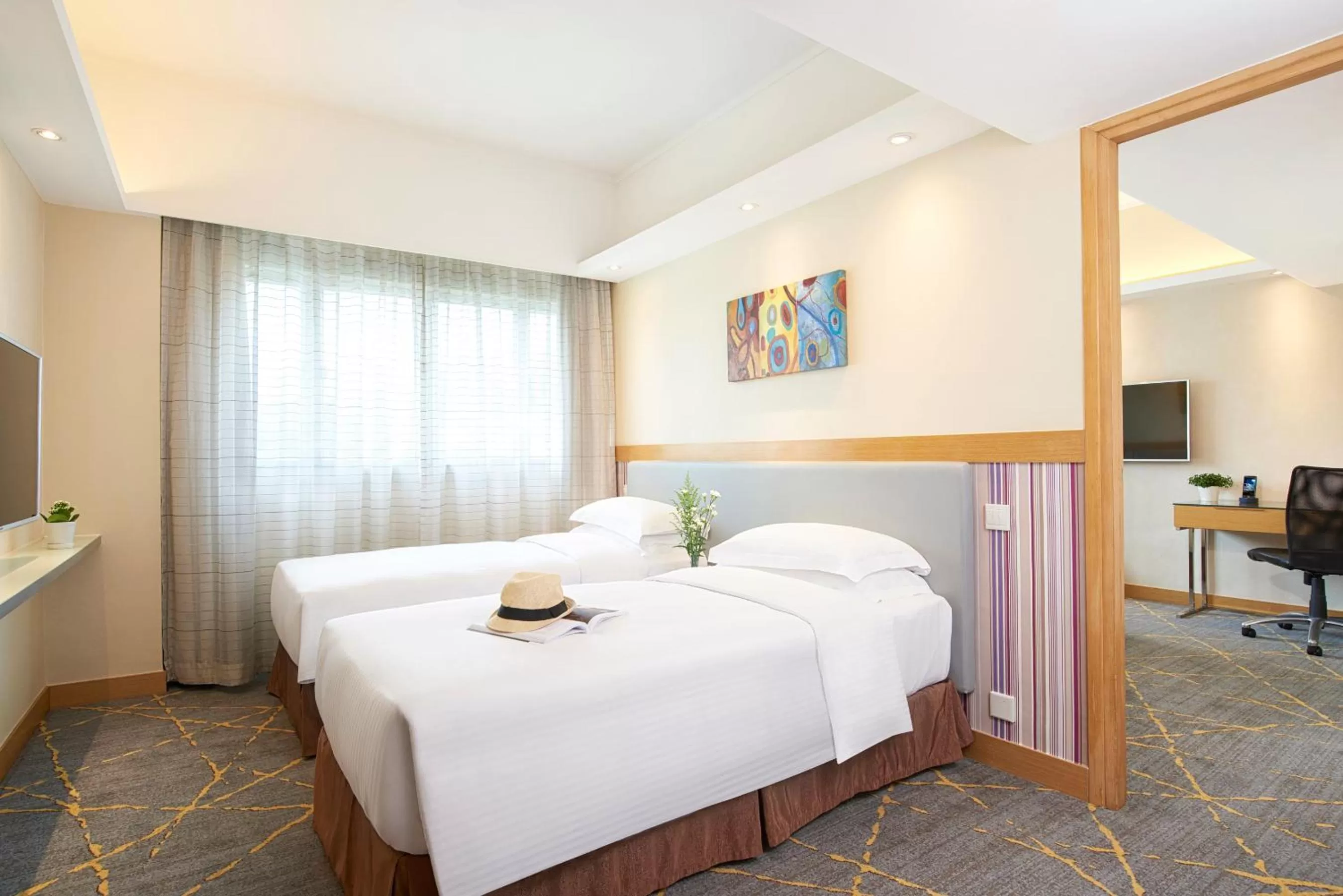 Bedroom, Bed in The Cityview - Chinese YMCA of Hong Kong