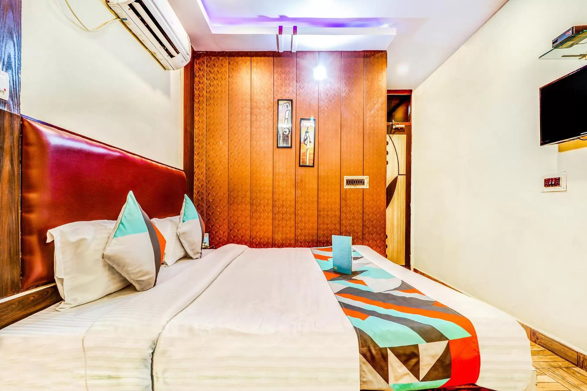 Bedroom, Bed in FabHotel Gazal Residency Mahanagar