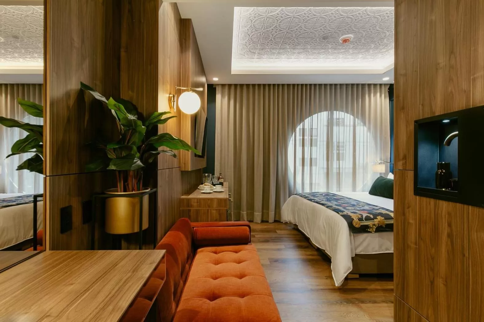 Seating area, Bed in Hotel Marquee Medellín