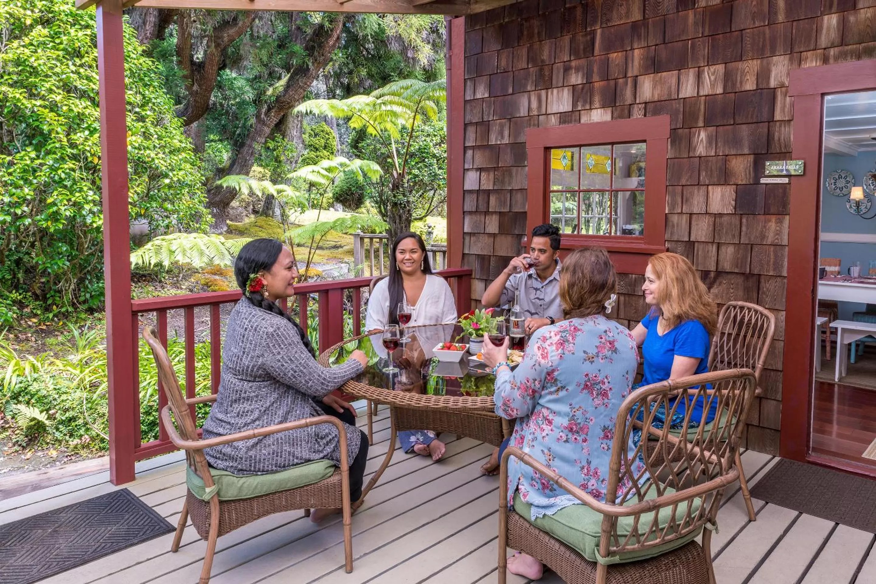 Patio in Volcano Village Estates
