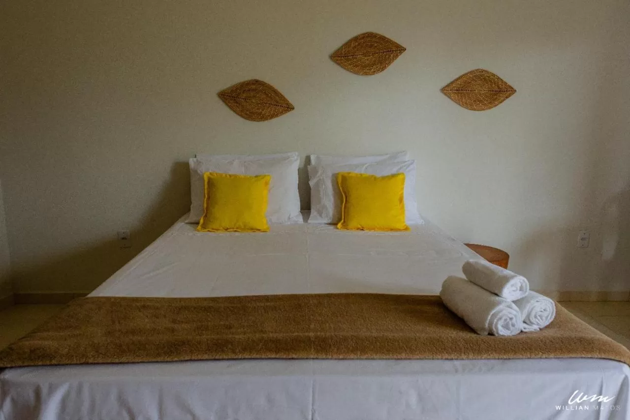 Bed in Pousada Quinta do Patacho