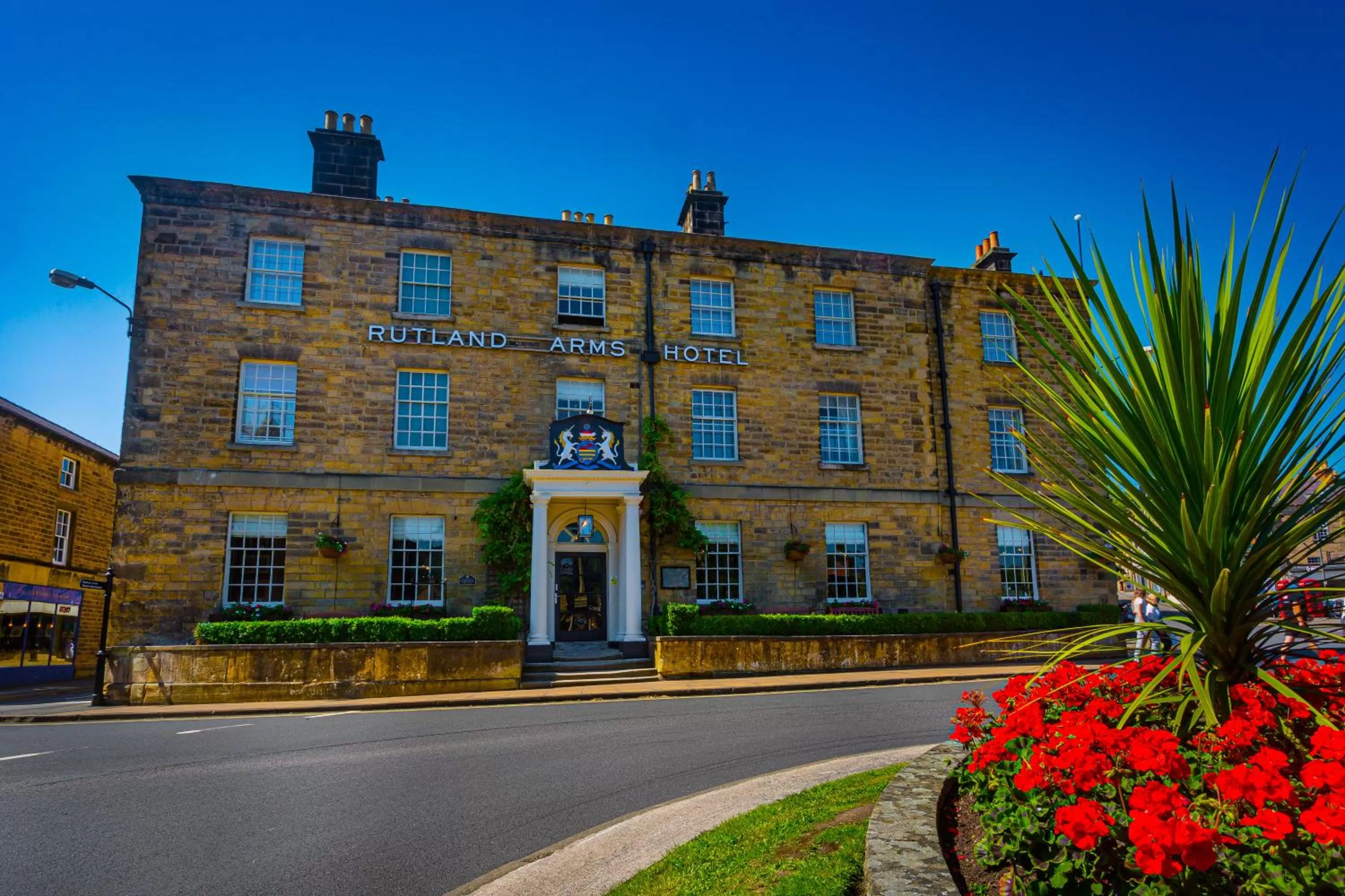 Facade/entrance in The Rutland Arms Hotel, Bakewell, Derbyshire - The Coaching Inn Group