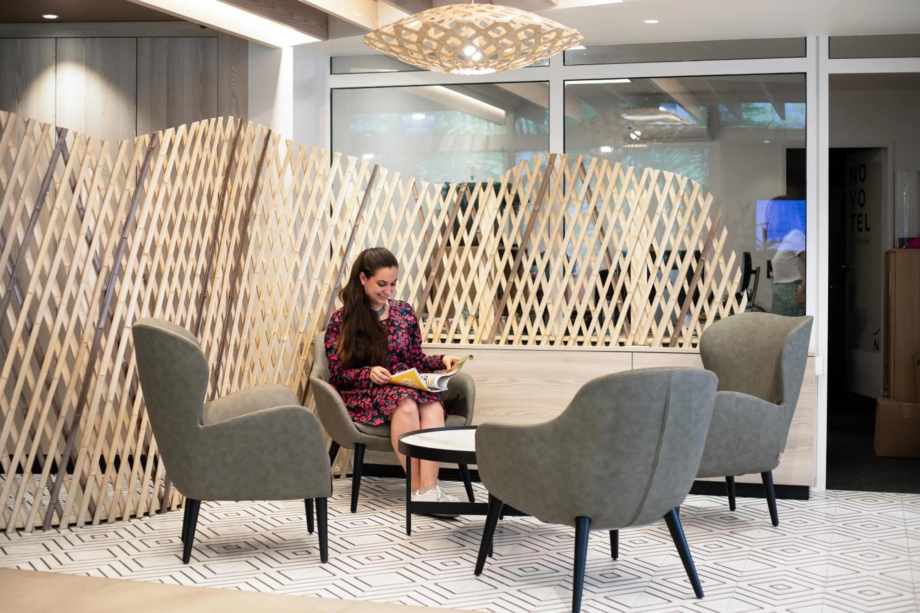 Lobby or reception in Novotel Montpellier