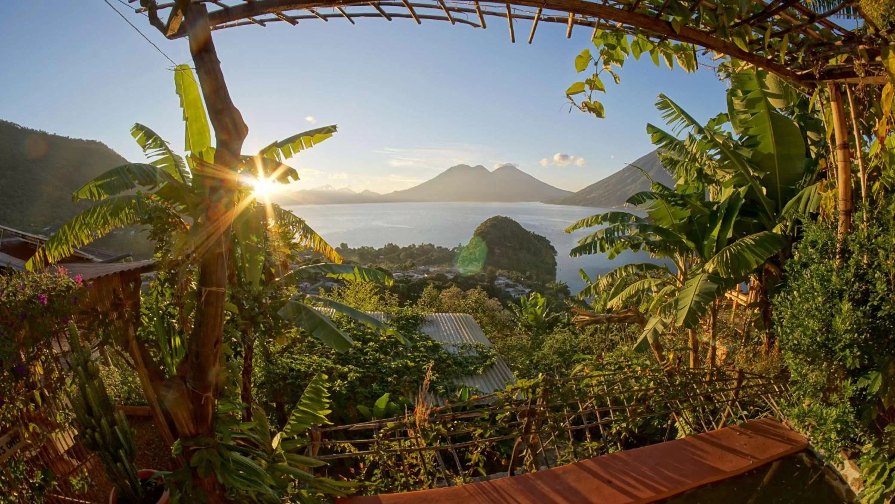 Garden view in Eagle's Nest Atitlán
