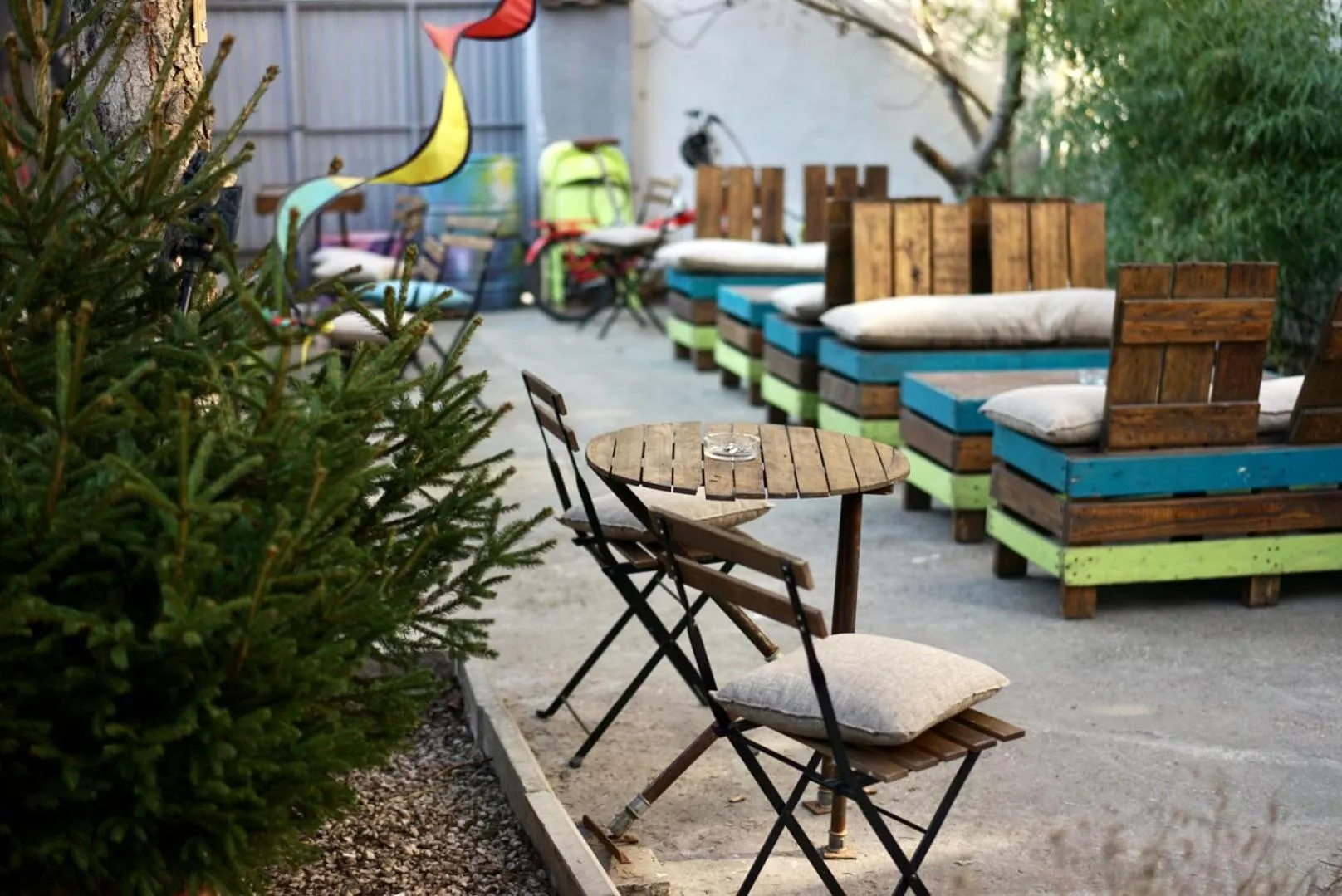 Garden in Good People Design Hostel