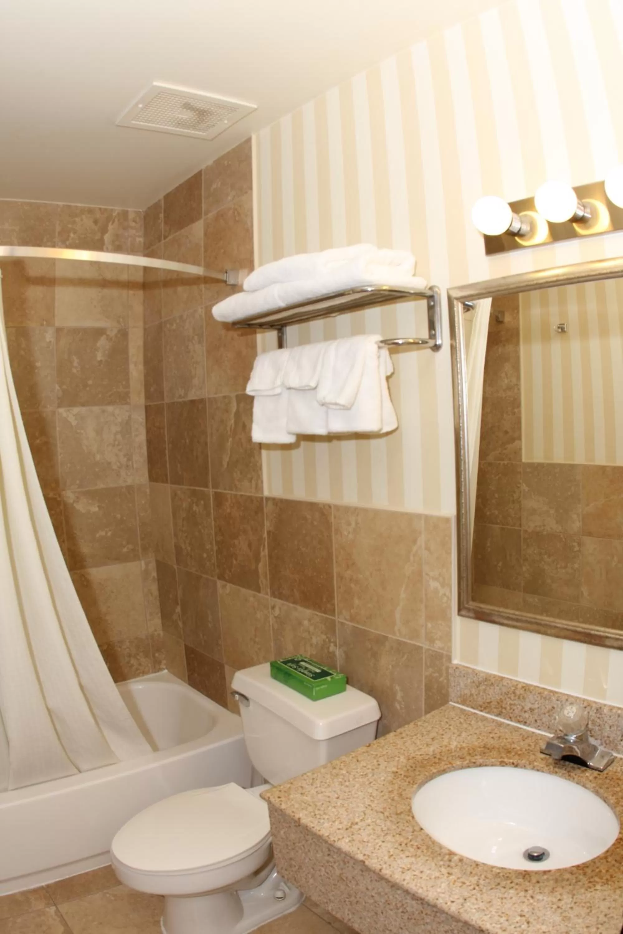Bathroom in Super 8 by Wyndham Allentown Kutztown Area