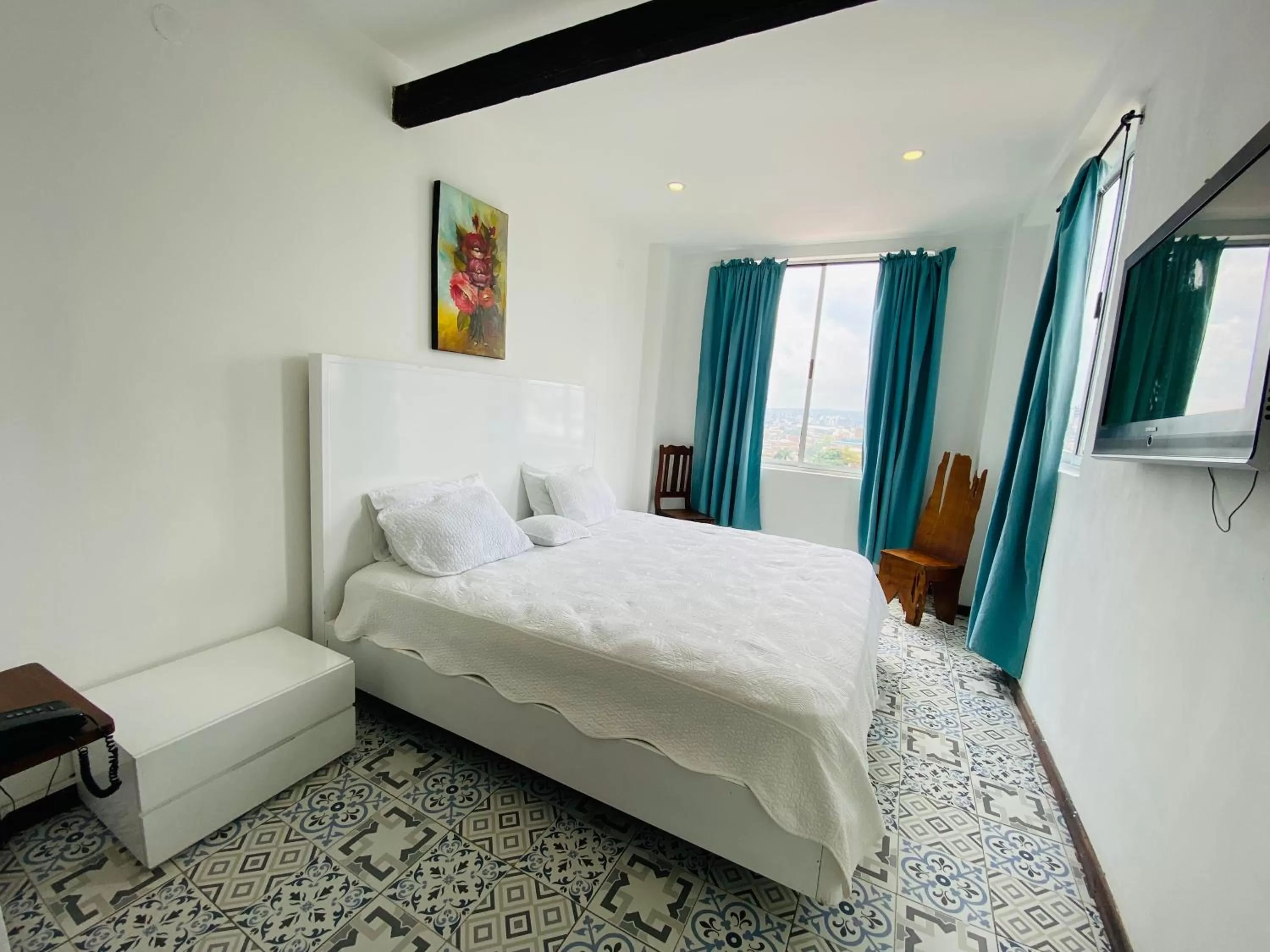 Bed in Hotel Terraza San Antonio