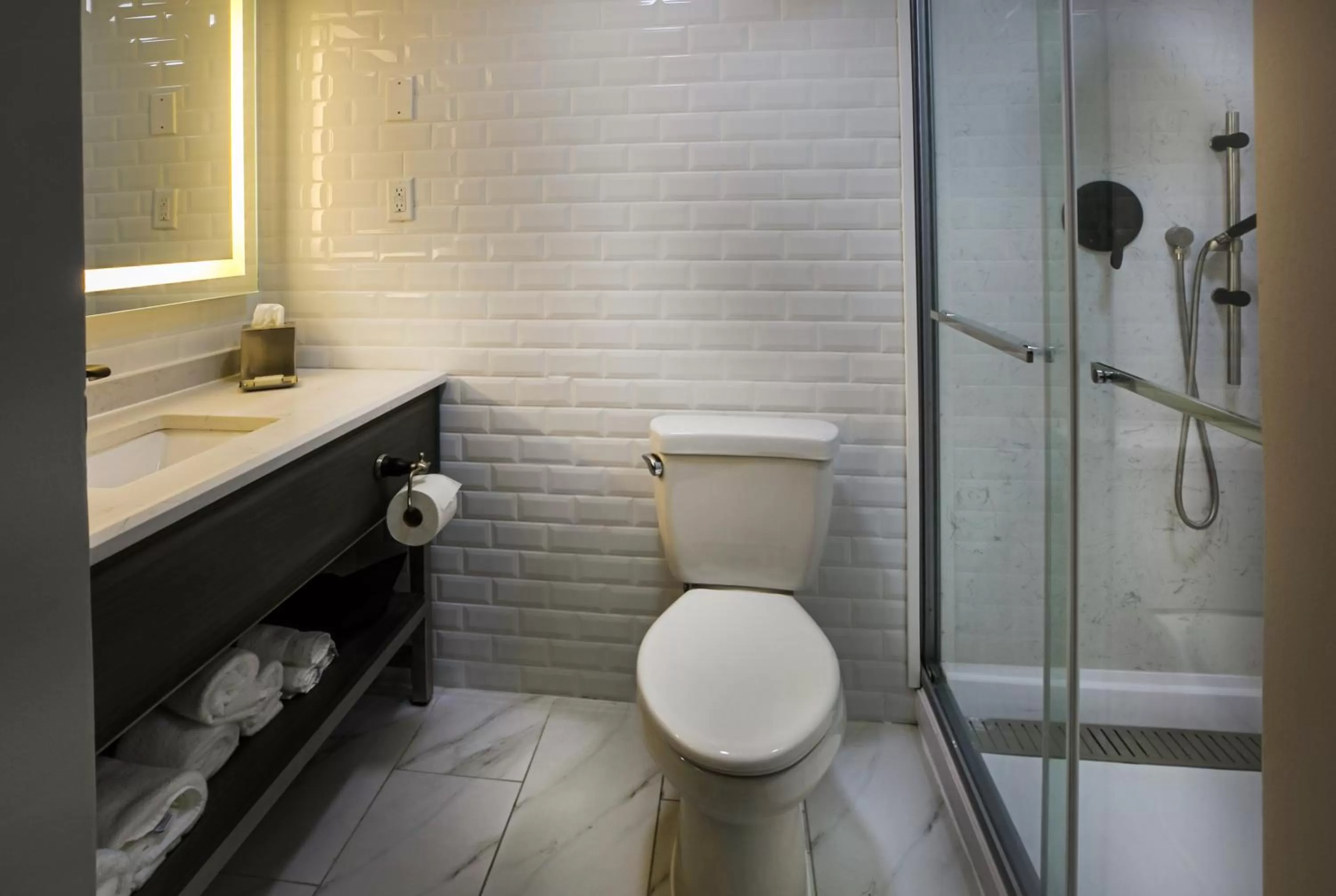 Standard Double Room with Two Double Beds and Accessible Roll-In Shower in Hotel Indigo - Birmingham Five Points S - UAB, an IHG Hotel