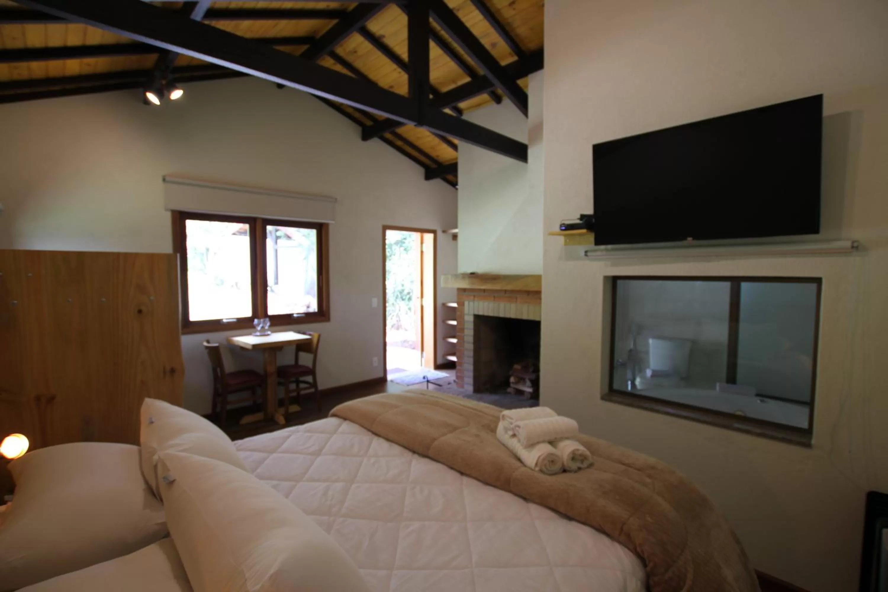 Bed in Pousada Aguia da Montanha