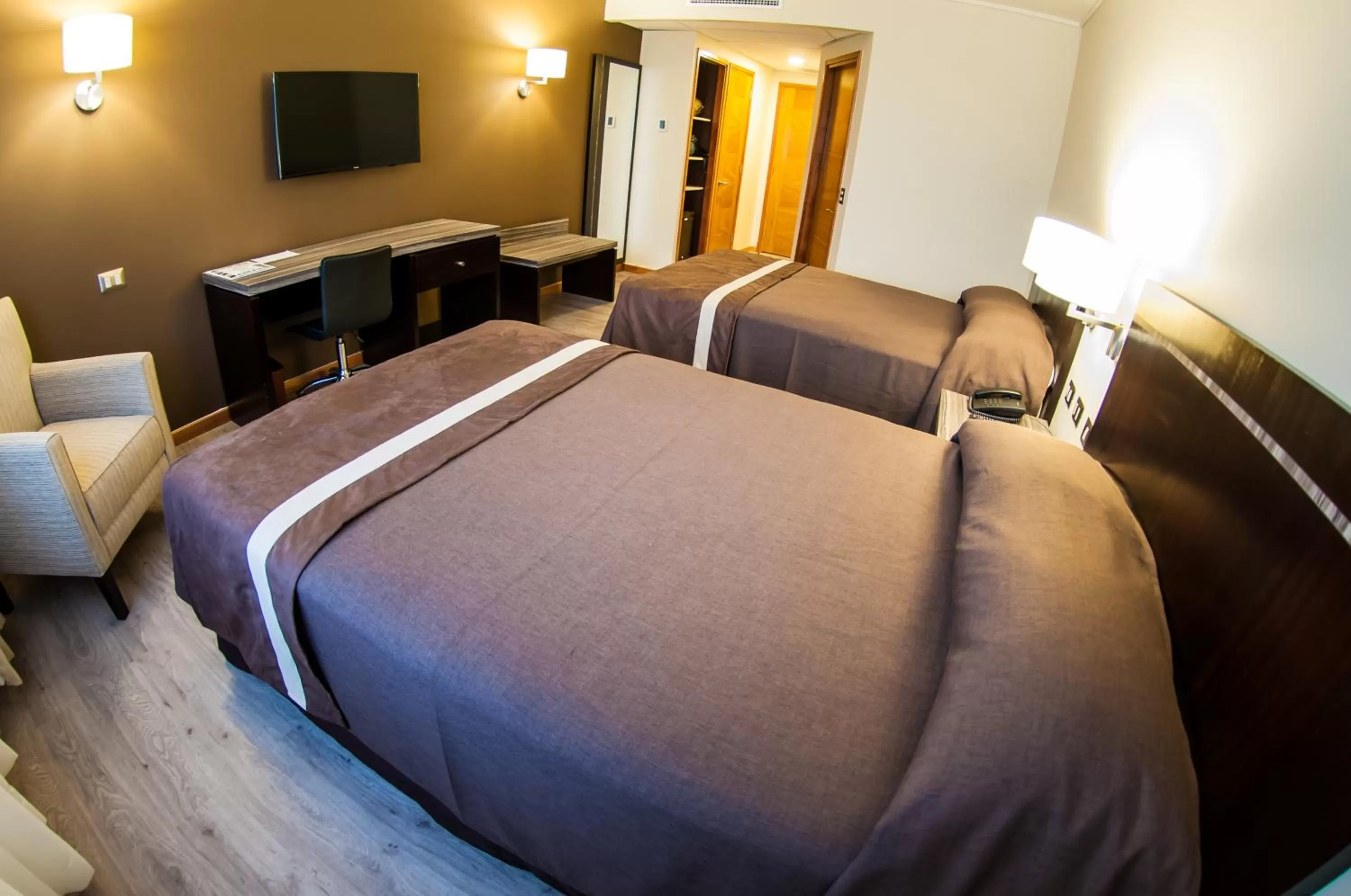 Bed in Hotel Diego de Almagro Curicó