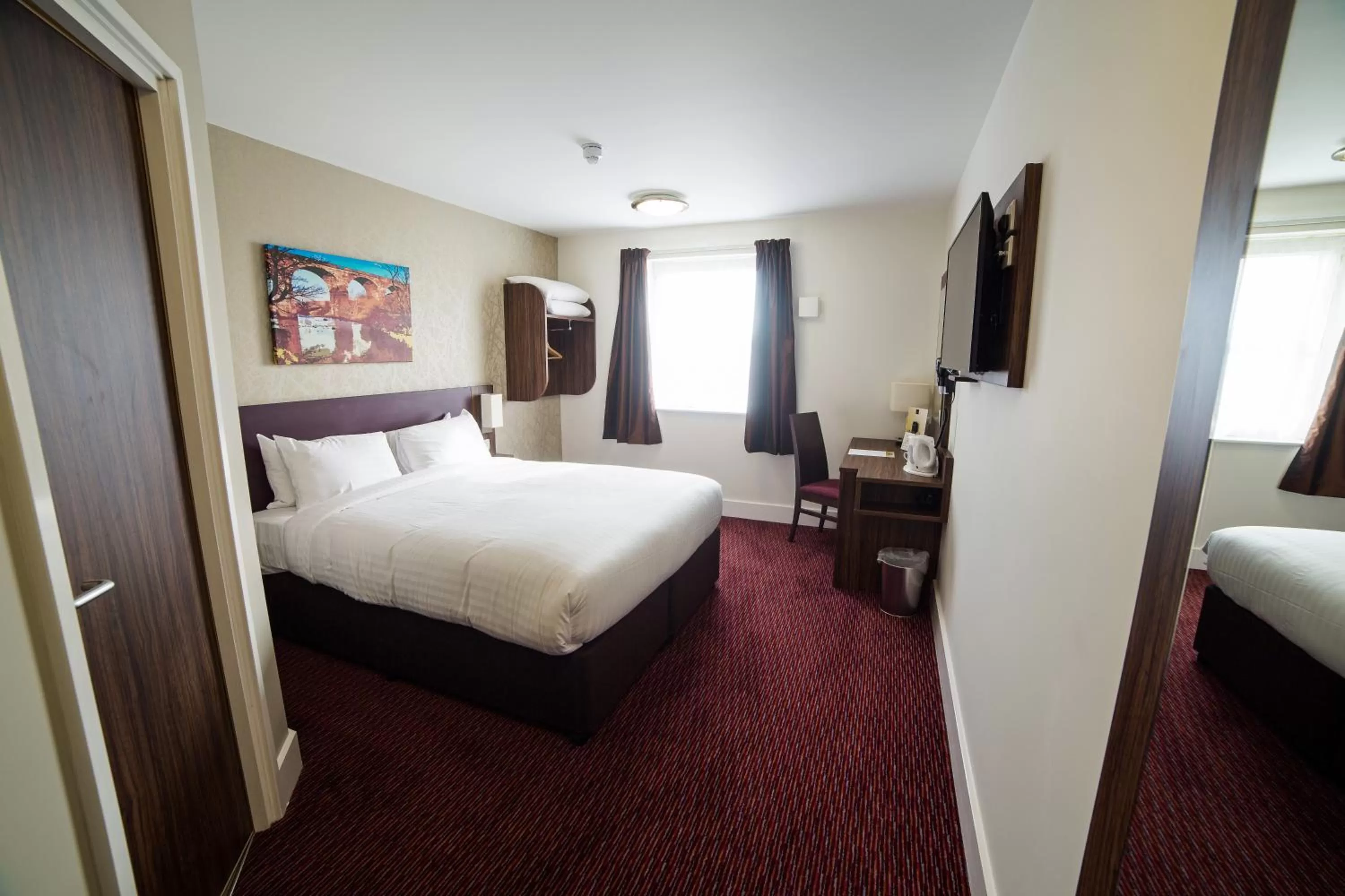 Bedroom, Bed in Red Squirrel, Stevenston by Marston's Inns