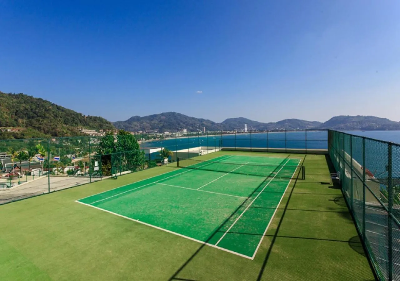 Tennis court in IndoChine Resort and Villas