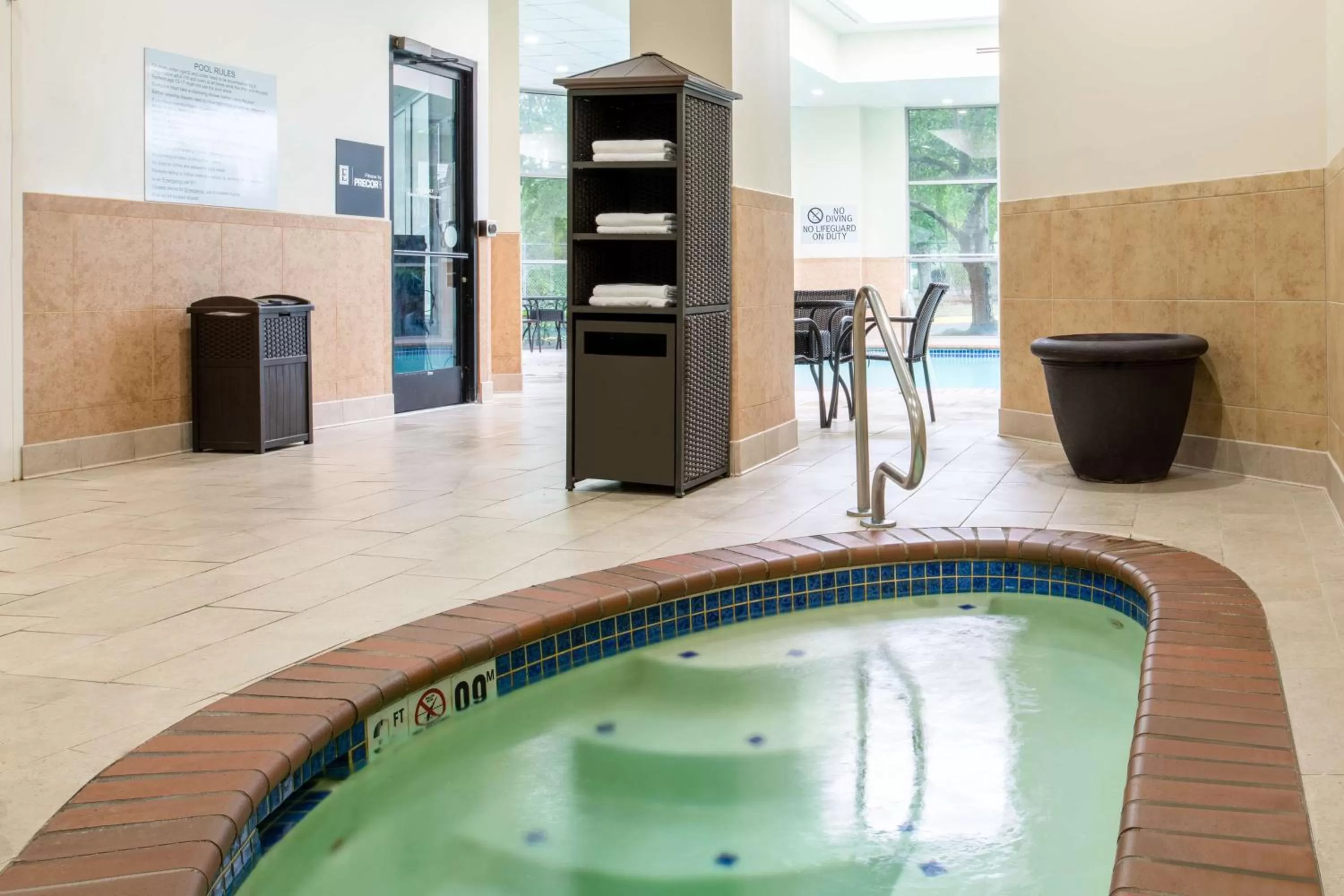 Pool view in Embassy Suites By Hilton Seattle - Tacoma International Airport