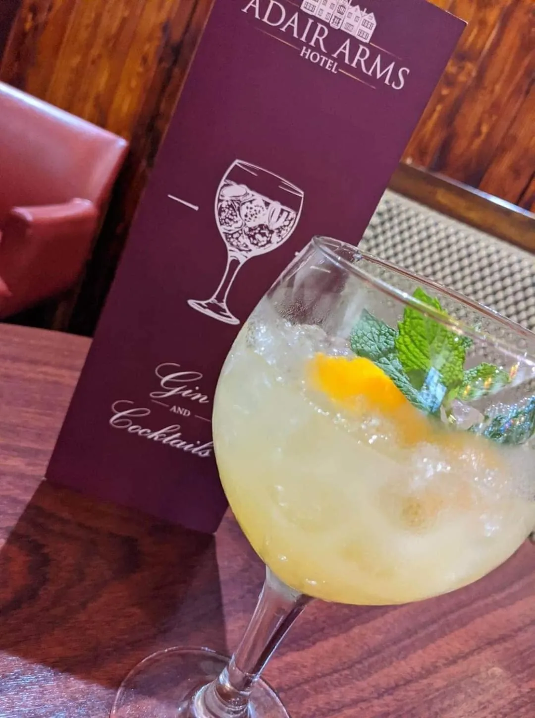 Drinks in Adair Arms Hotel