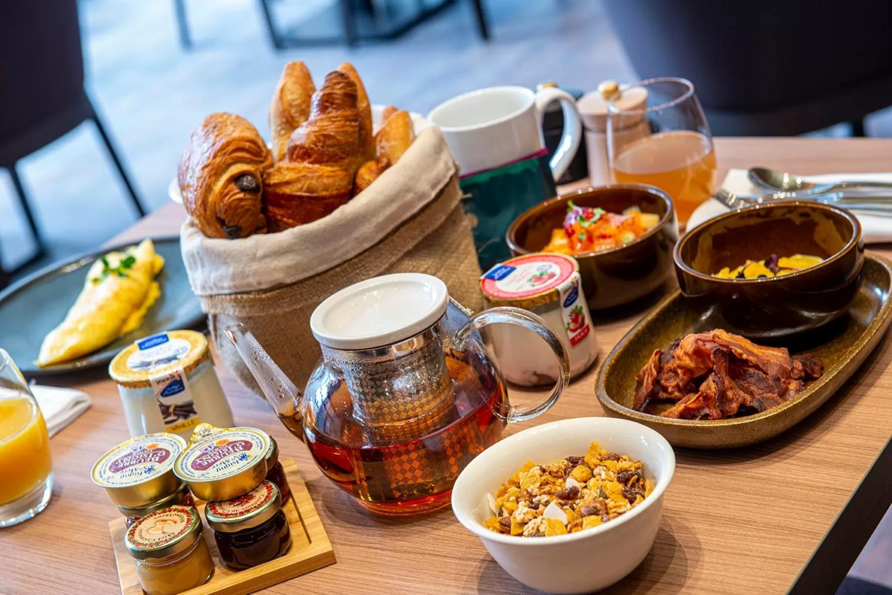 Breakfast in Radisson Blu Hotel, Rouen Centre