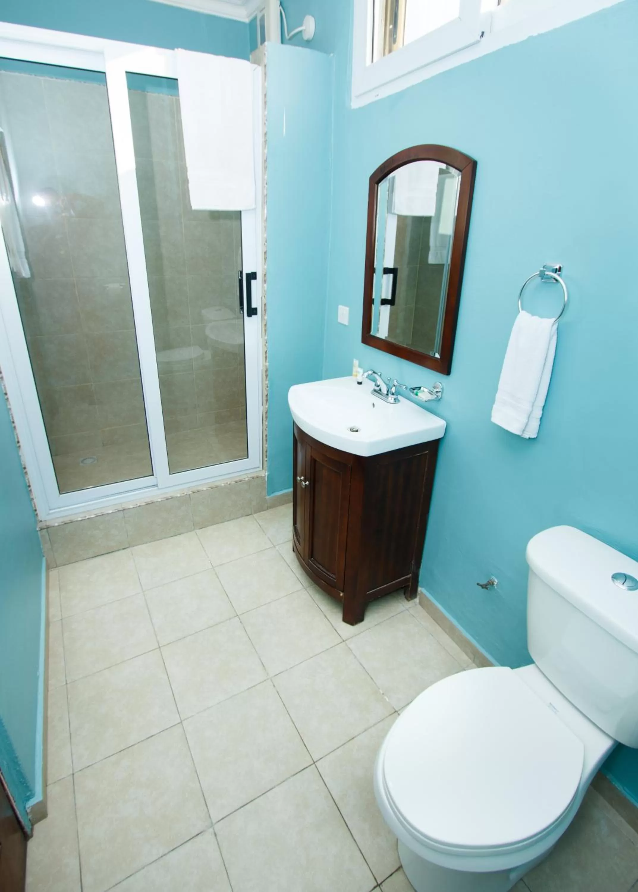 Shower in Prestige Suites