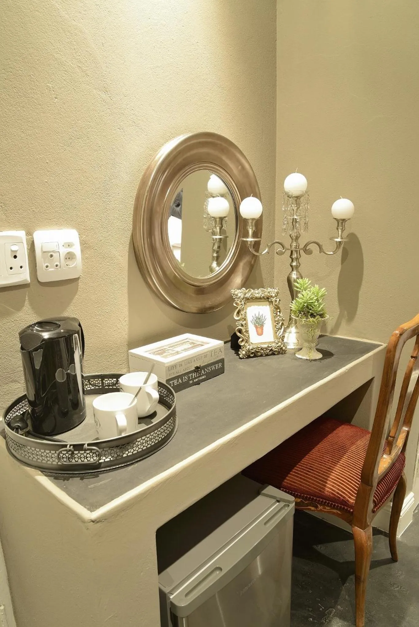 Seating area in Duke & Duchess Boutique Hotel