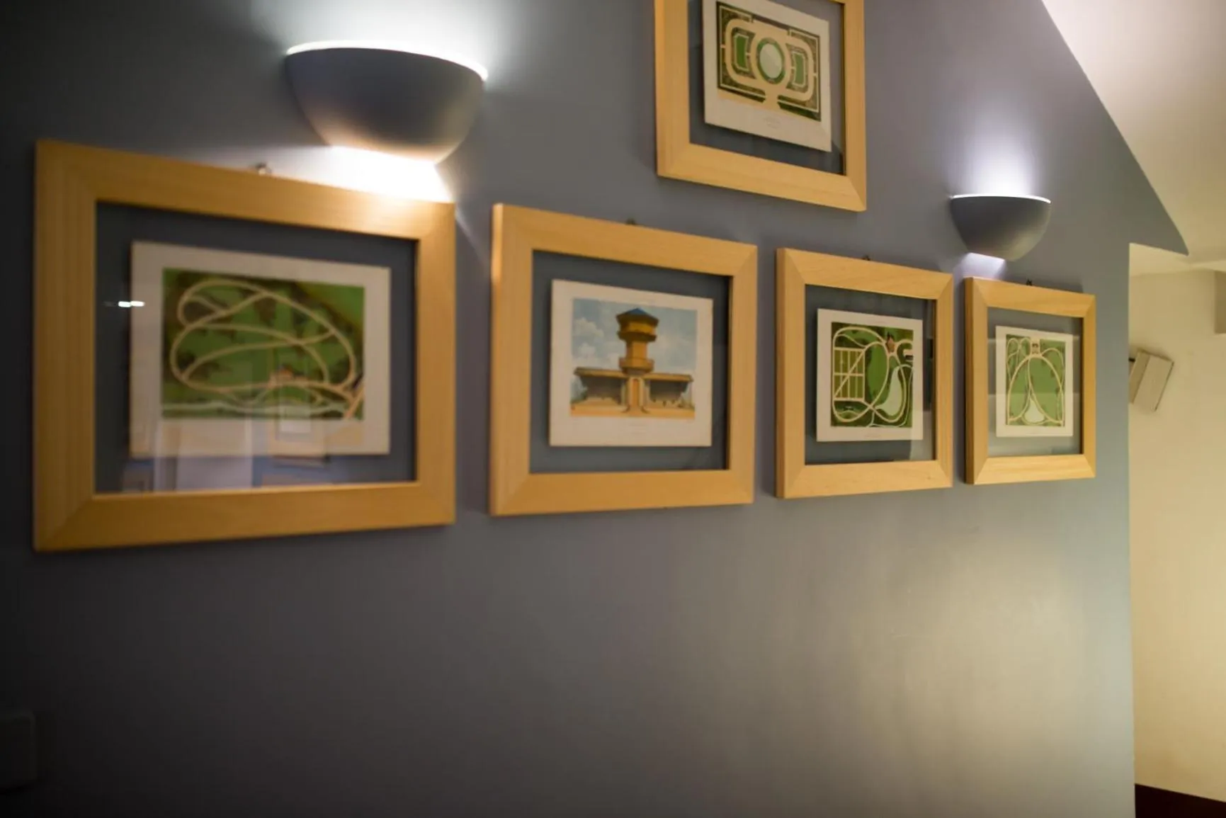 Decorative detail in Hotel Villa Linneo