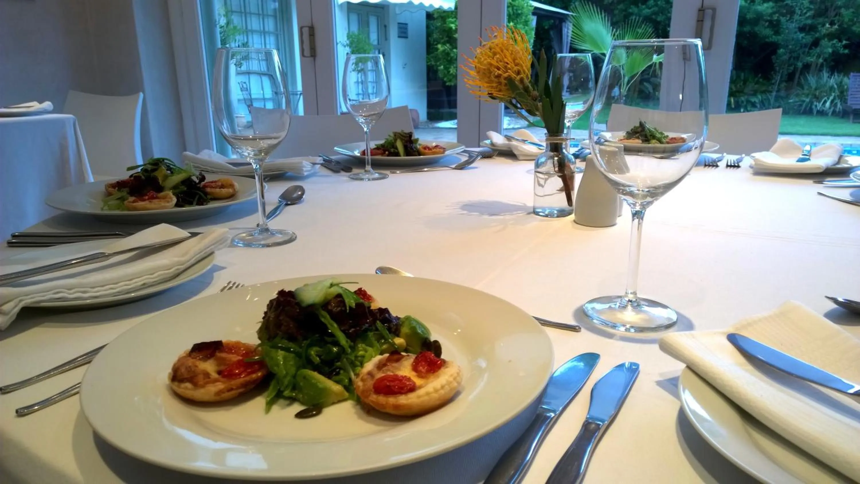 Restaurant/places to eat in Wild Olive Guest House & Villa