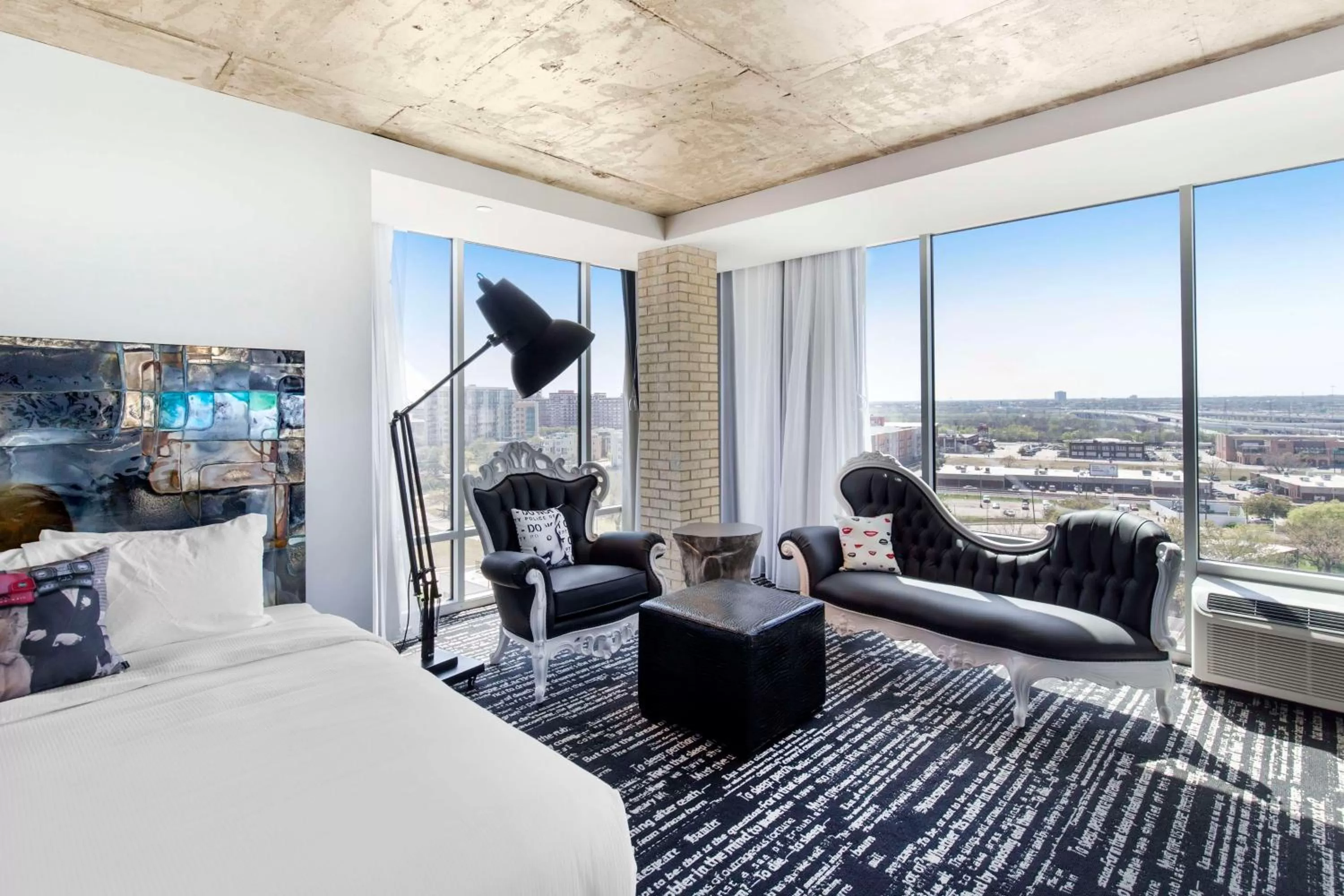 Living room in Lorenzo Hotel Dallas, Tapestry Collection by Hilton