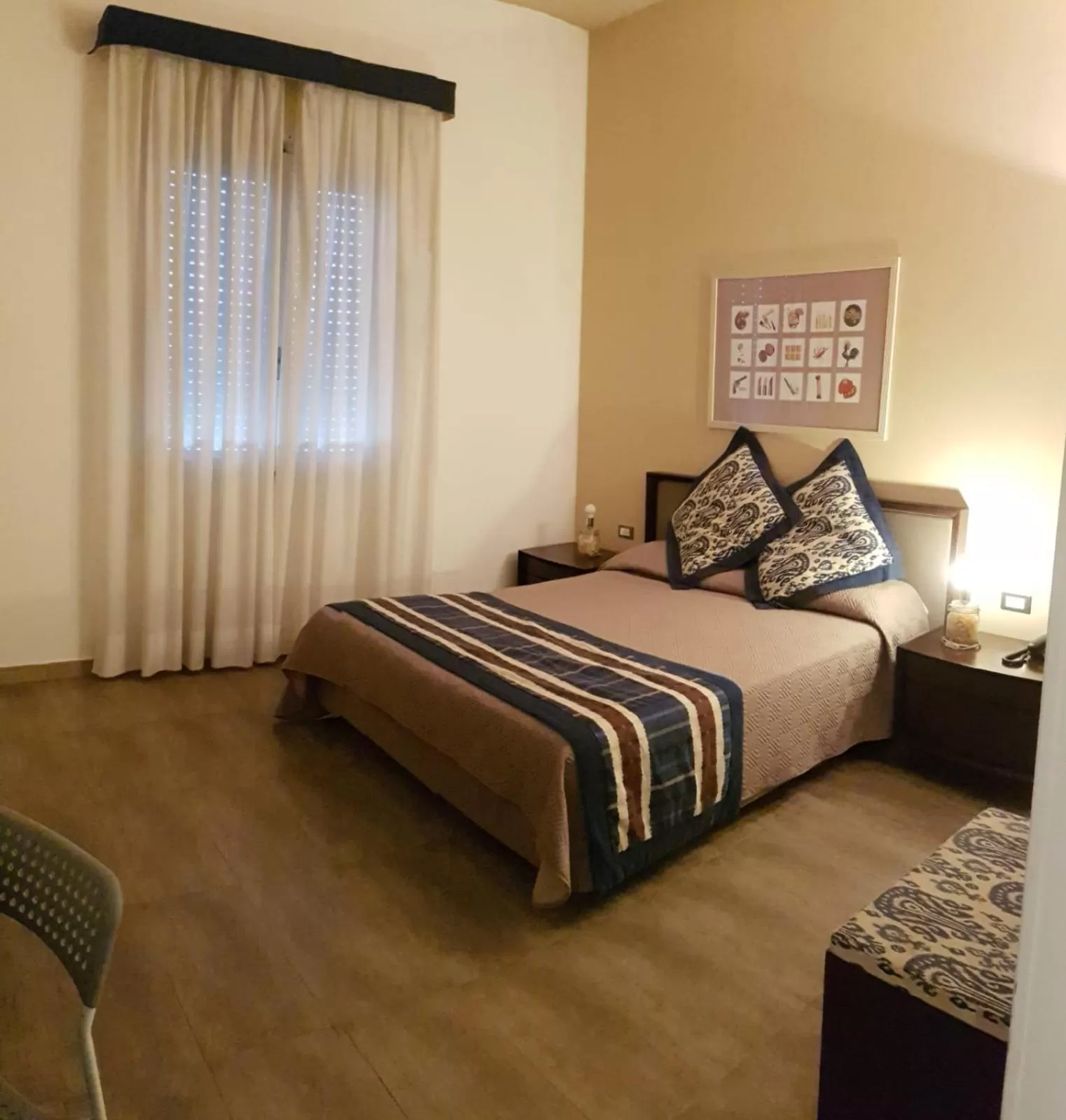 Facility for disabled guests, Bed in Hotel Le Calandre