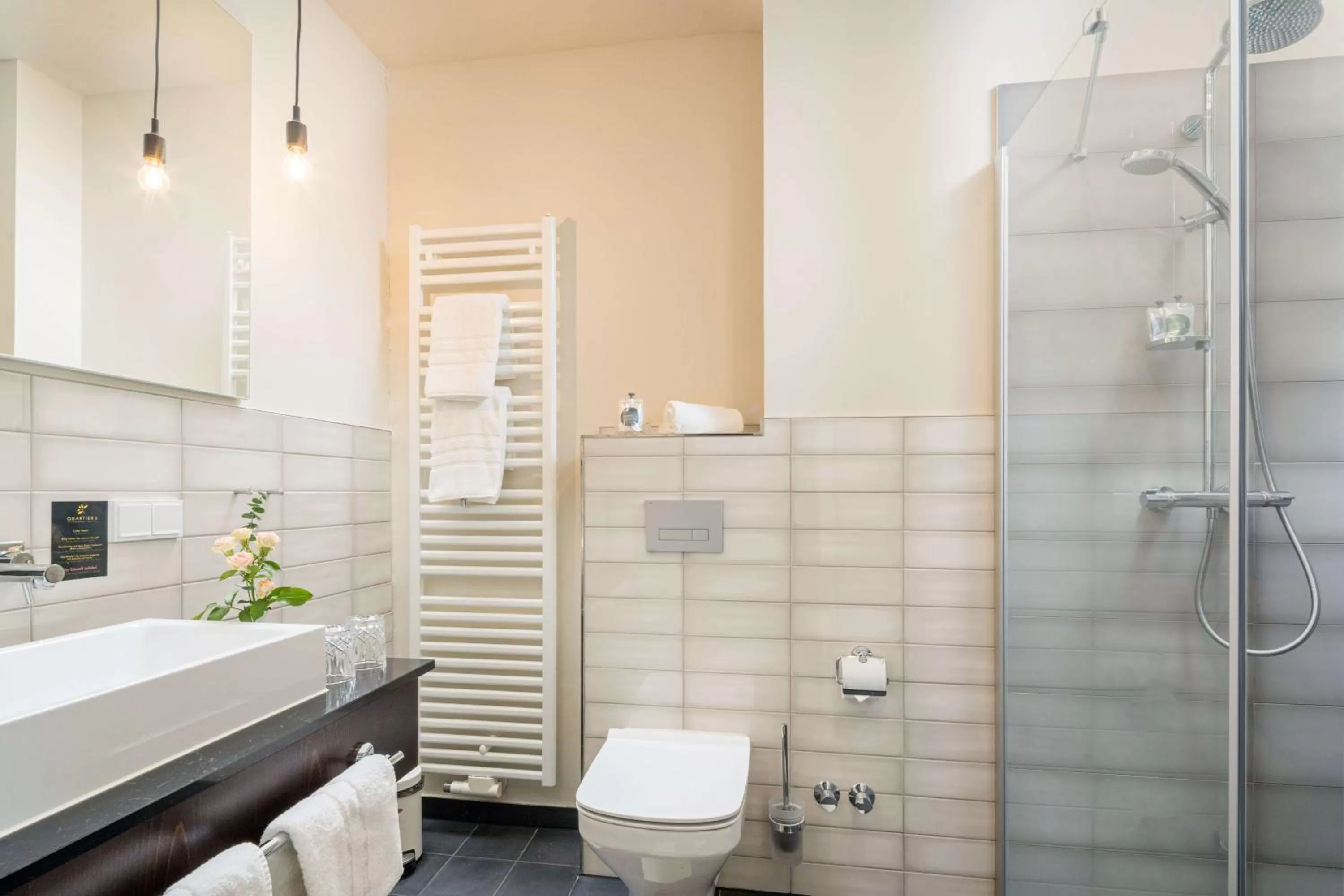 Shower in QUARTIER 5 Hotel & Restaurant, Sächsische Schweiz