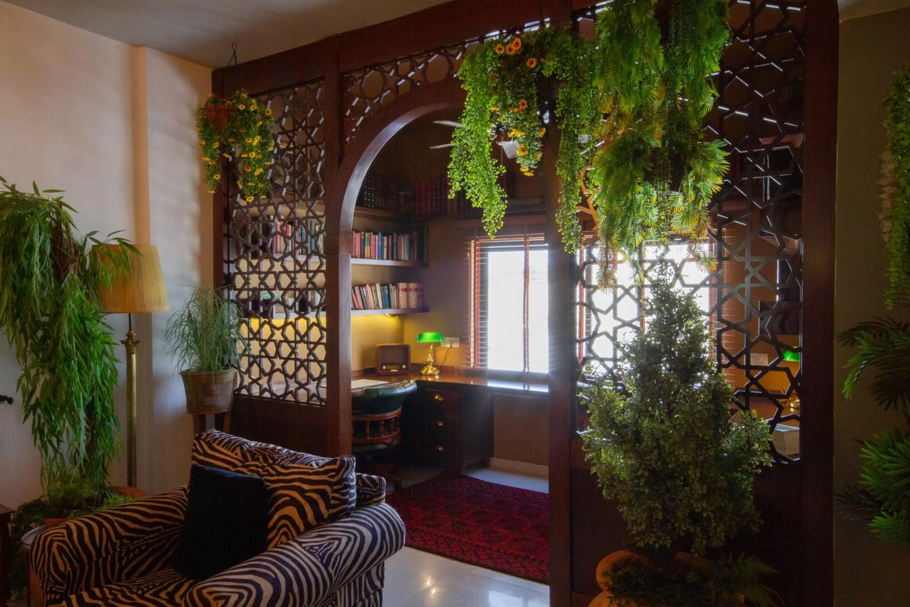 Library in The Walled Off Hotel