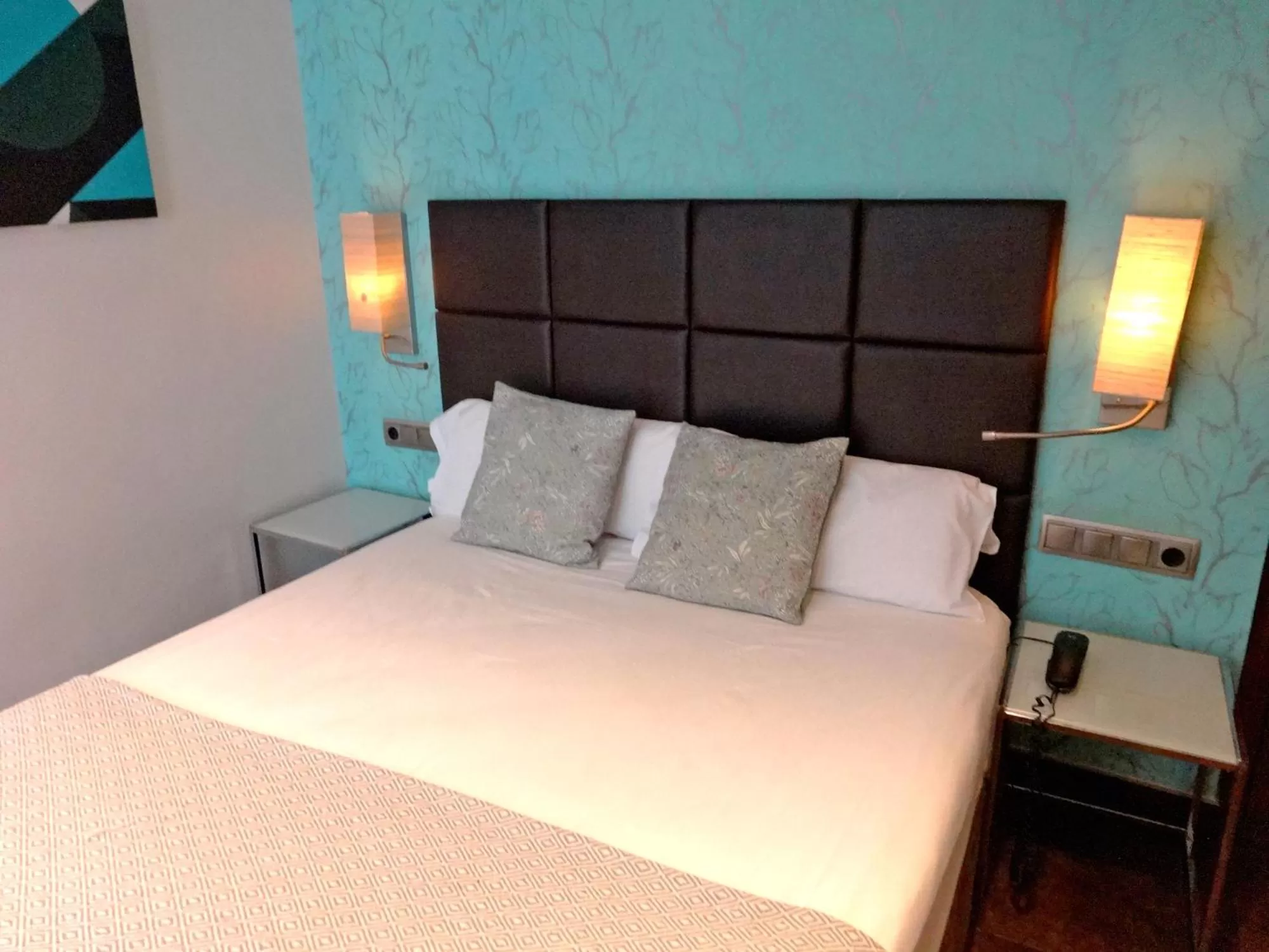 Bed in Hotel Lloret Ramblas