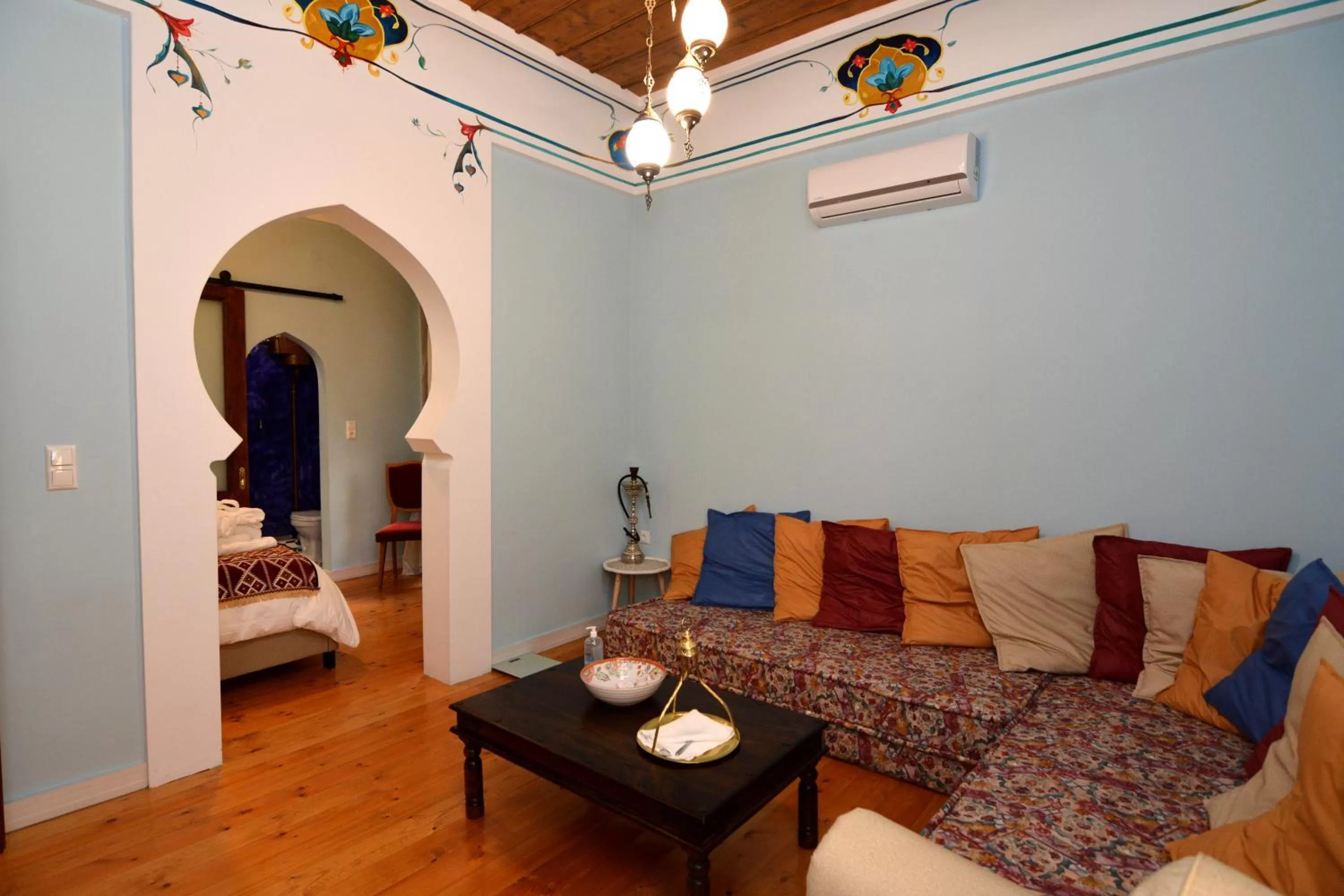 Living room, Bed in Amina Hanem Boutique Apartments