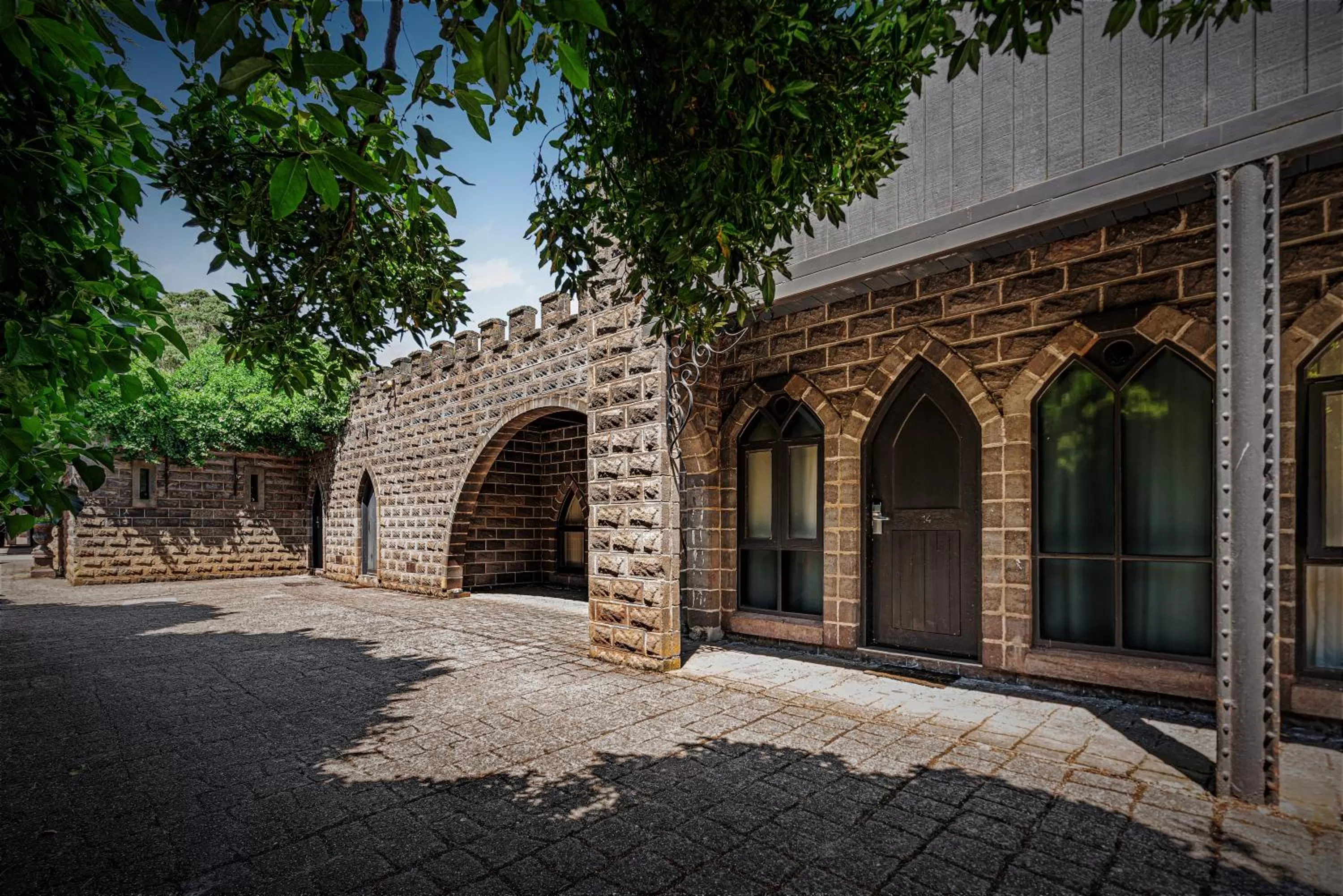 Facade/entrance in Kryal Castle Ballarat