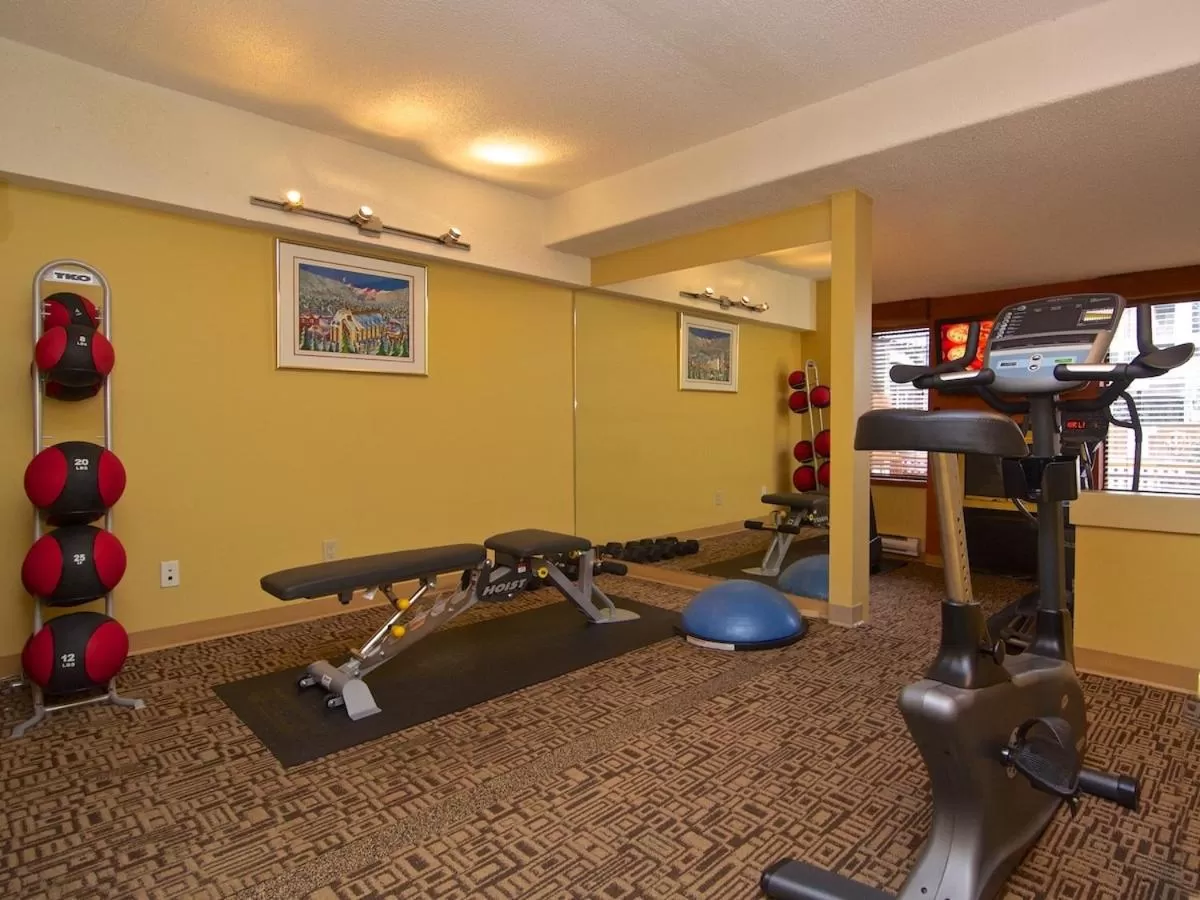 Fitness centre/facilities in Mountain Side Hotel Whistler by Executive