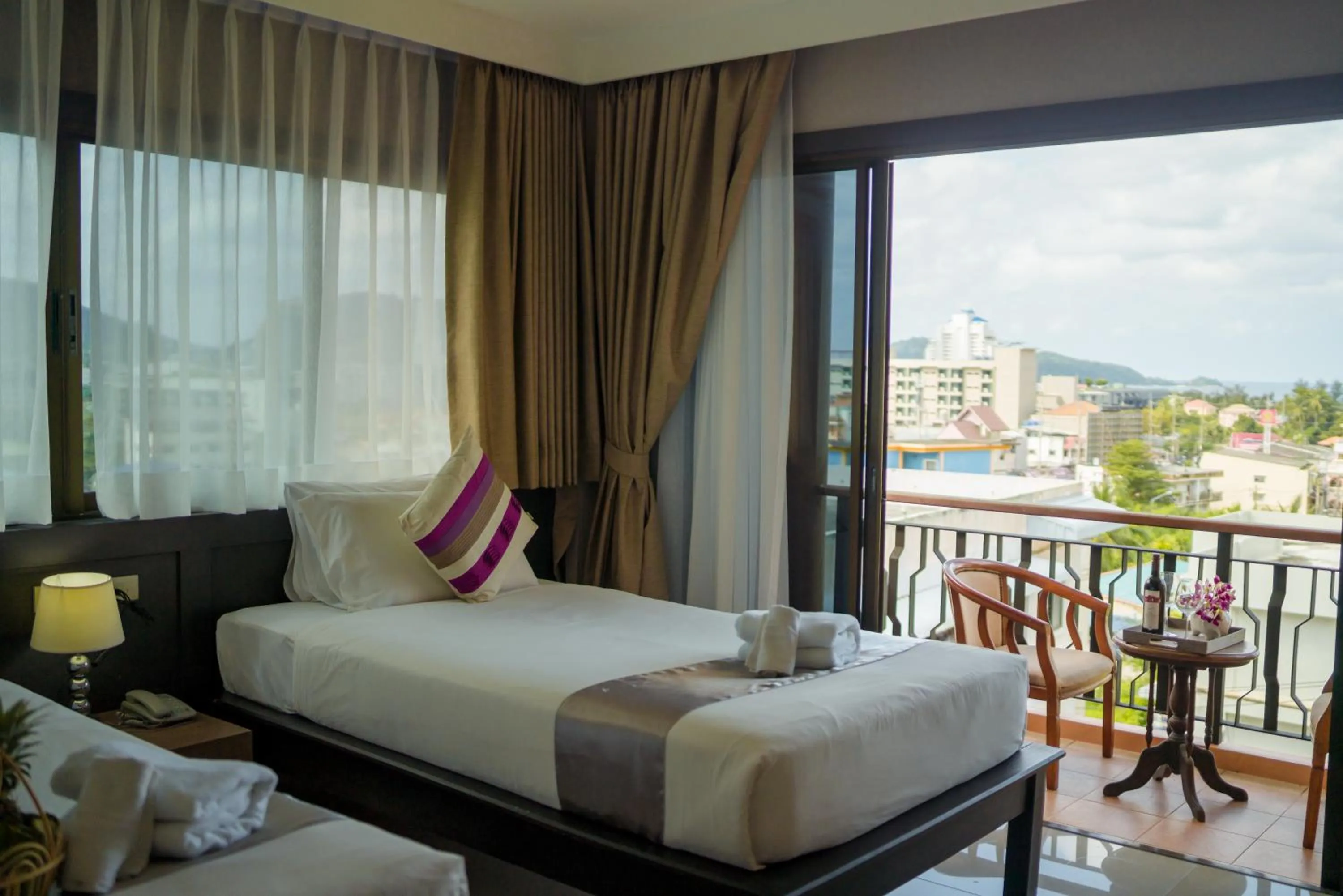 Superior Double or Twin Room with Sea View - single occupancy in Casa Del M Patong Phuket - Newly Renovated