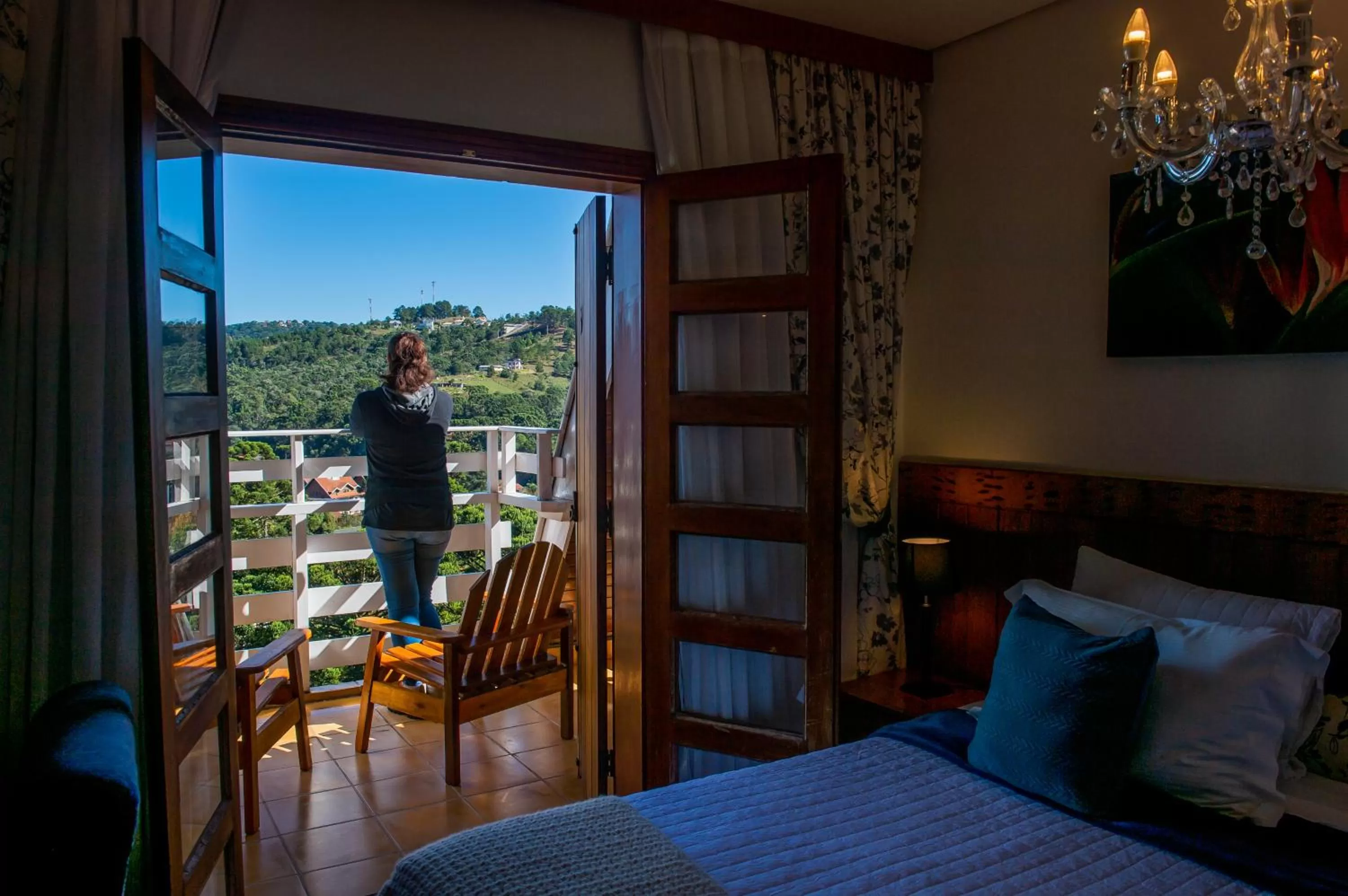 TV and multimedia, Bed in Pousada das Lavandas