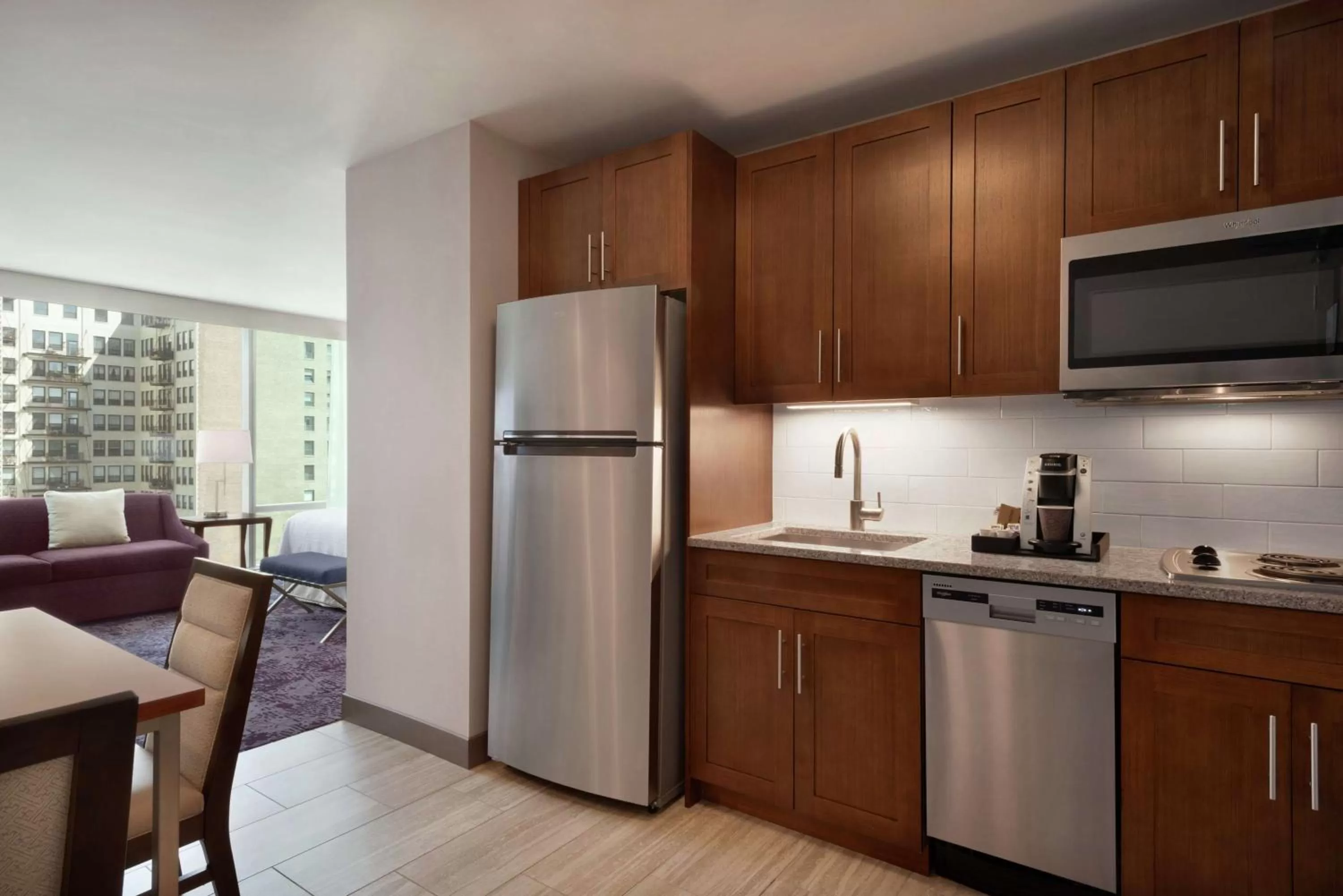 Kitchen or kitchenette in Homewood Suites By Hilton Chicago Downtown South Loop
