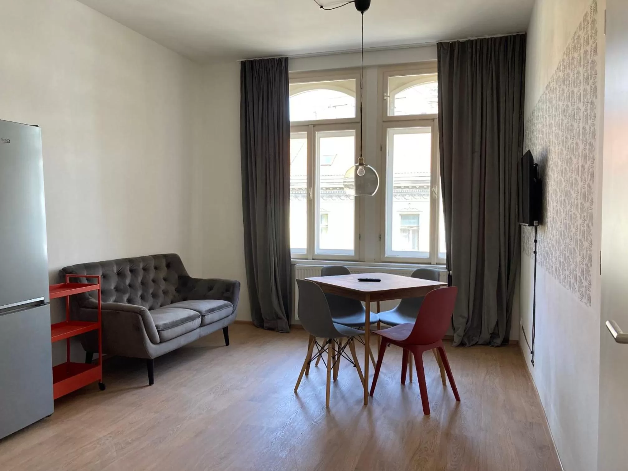 Living room in Žižkov tower suites