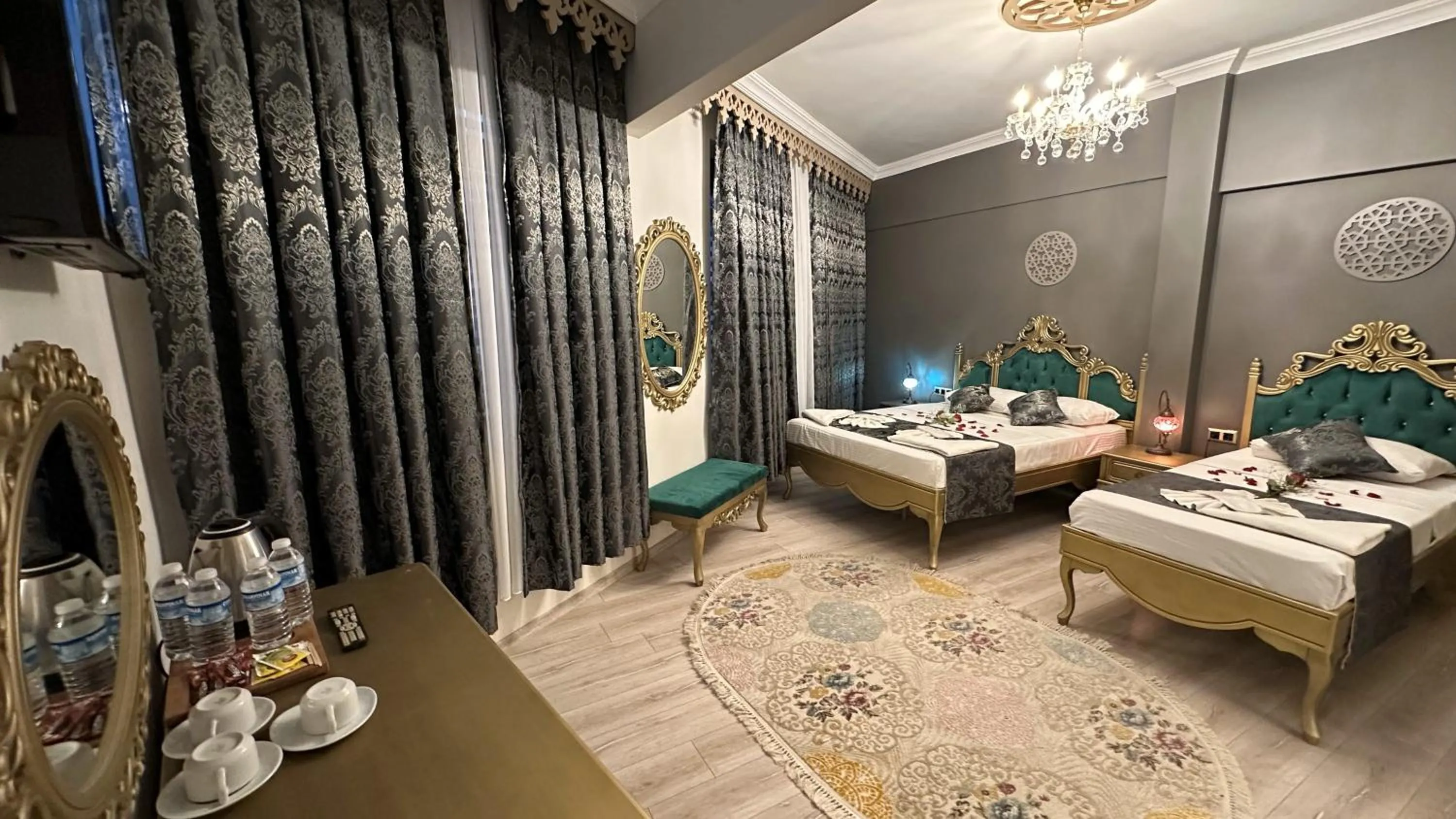 Bed in Ethnica Suites