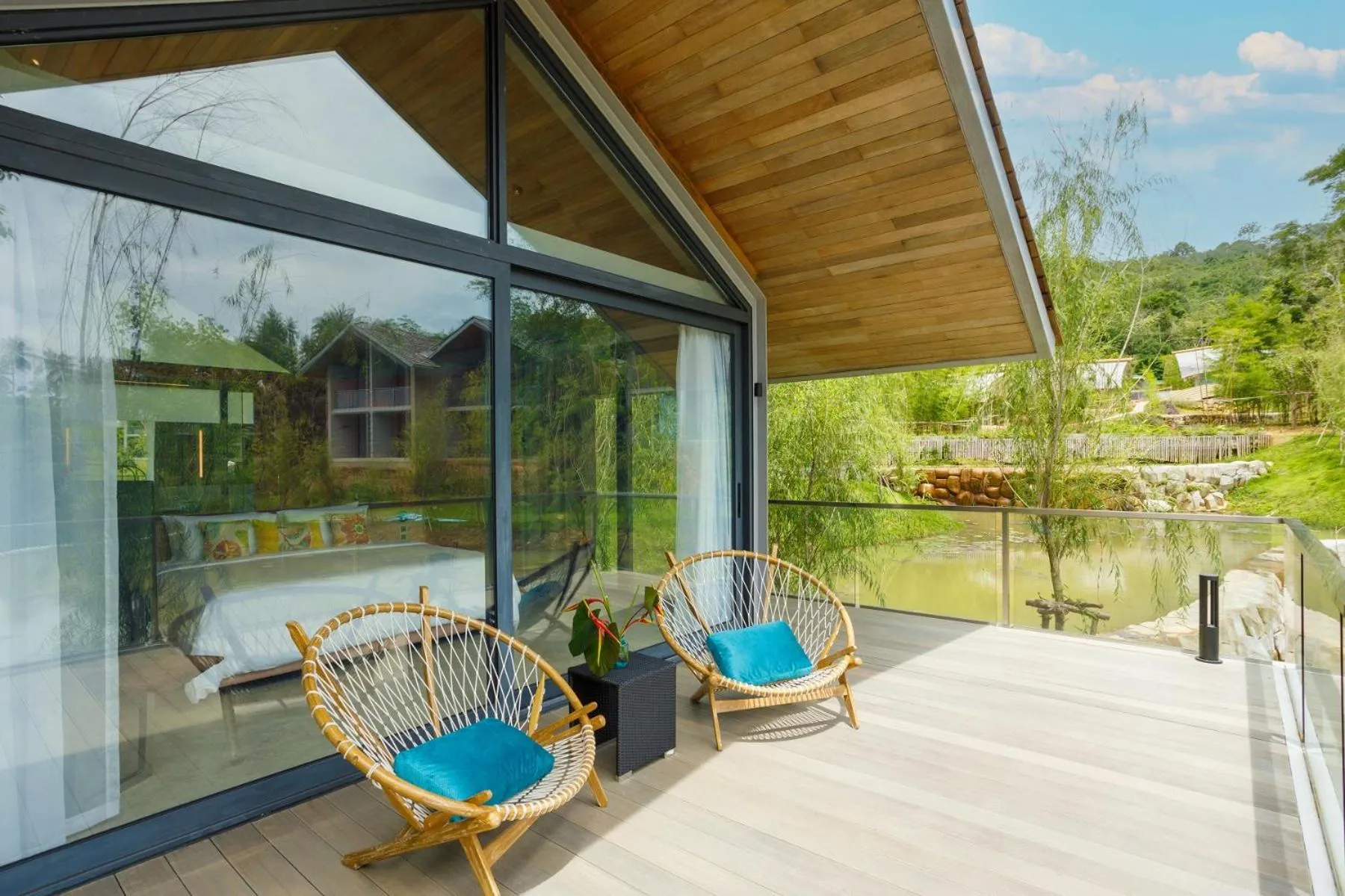 One-Bedroom Villa Lagoon View with Balcony, Schedule Boat Transfer in Island Escape Burasari