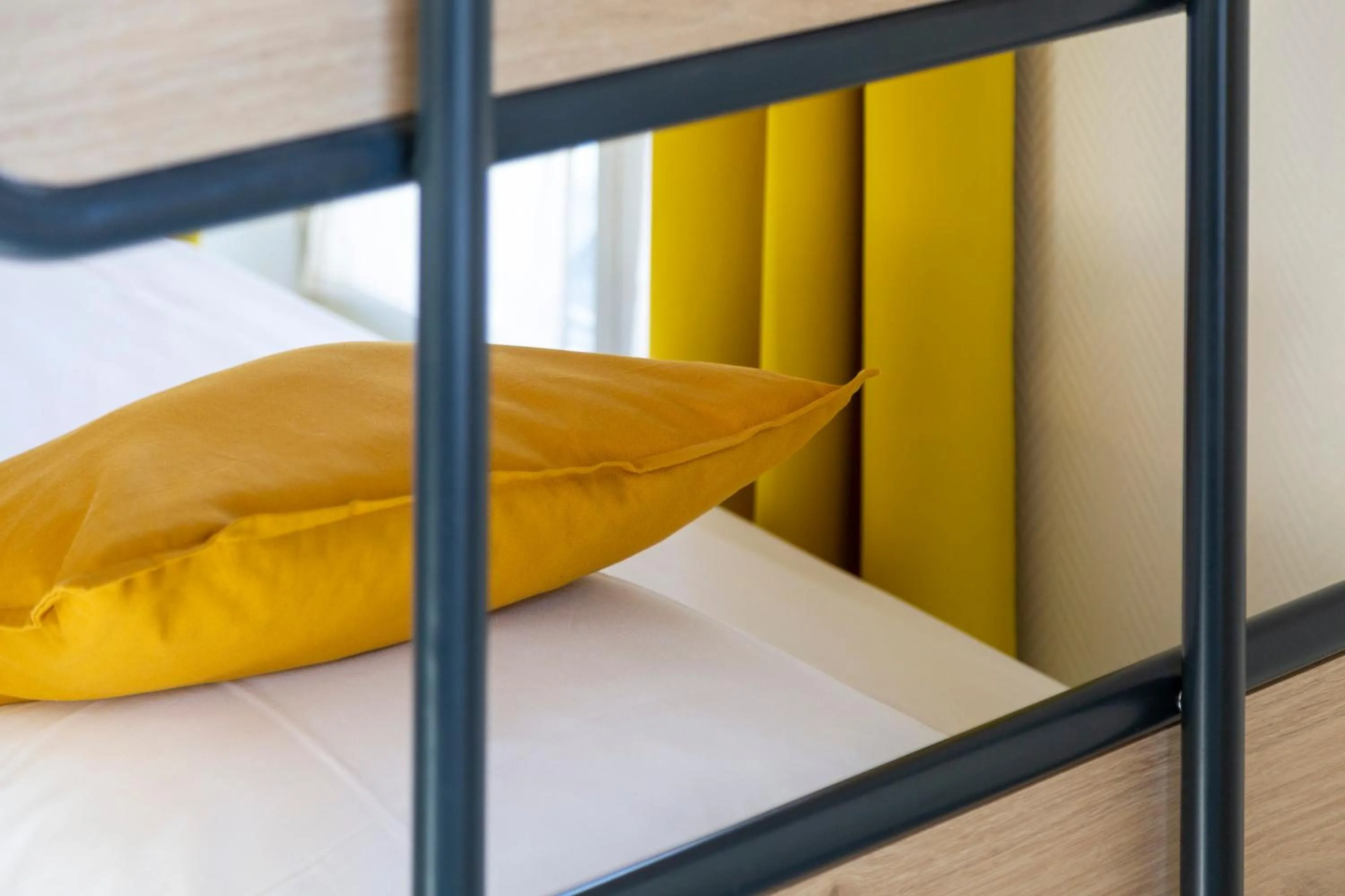 Decorative detail, Bed in Hotel Victoria