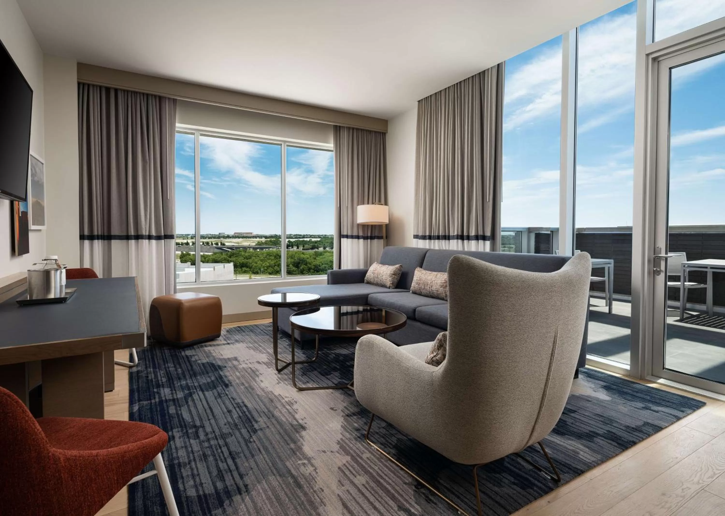Living room in Canopy By Hilton Dallas Frisco Station