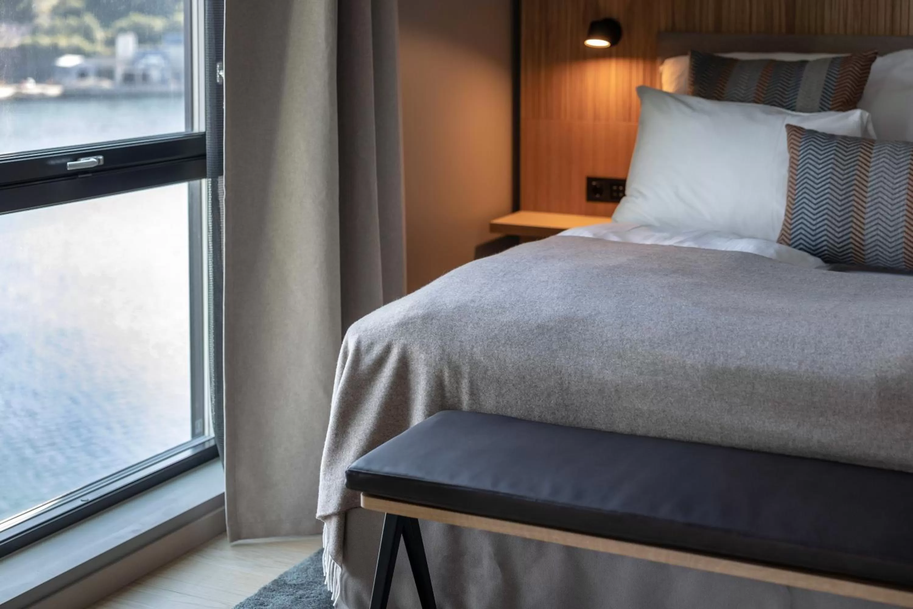 Decorative detail, Bed in Quality Hotel Harstad