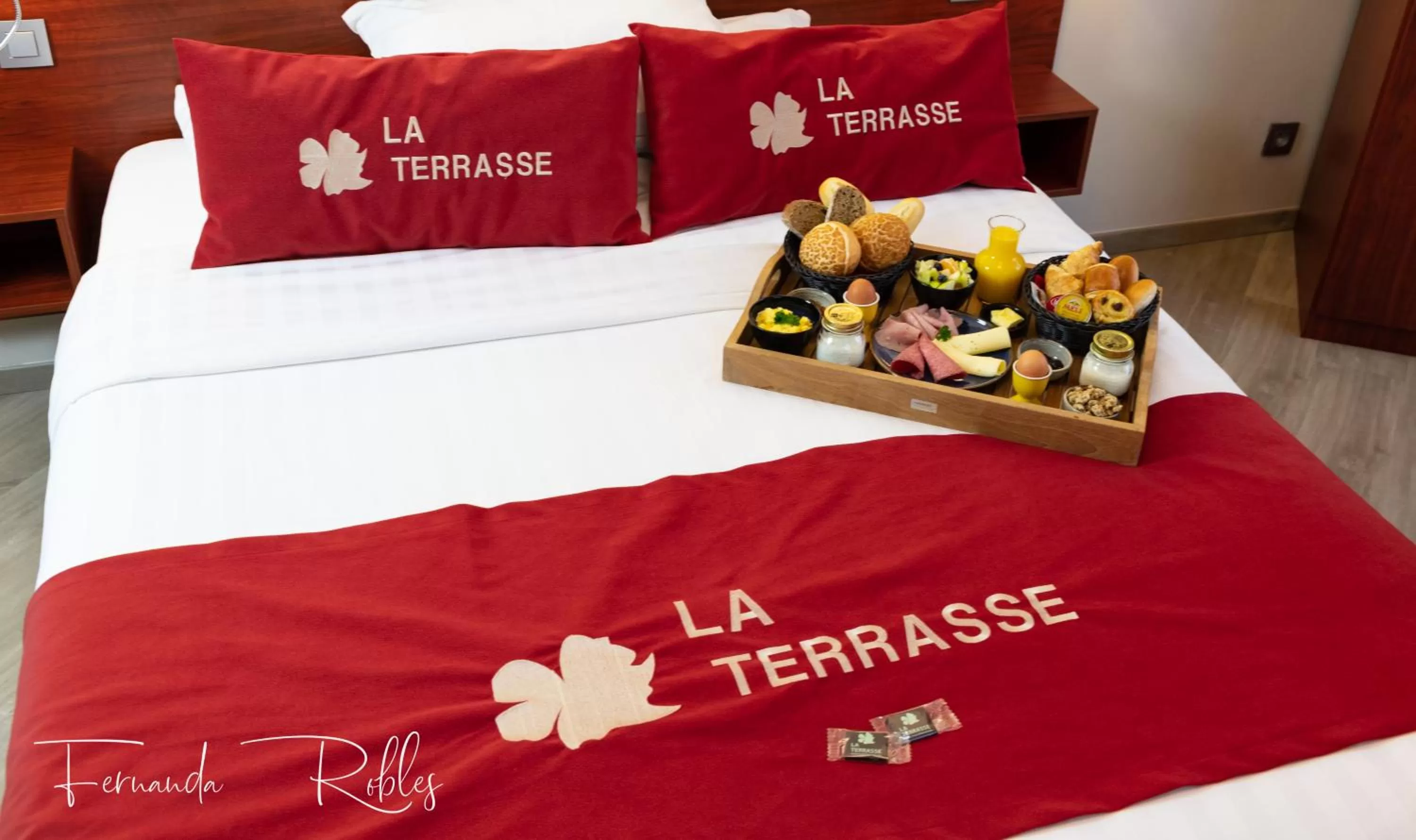 Bed in Hotel La Terrasse