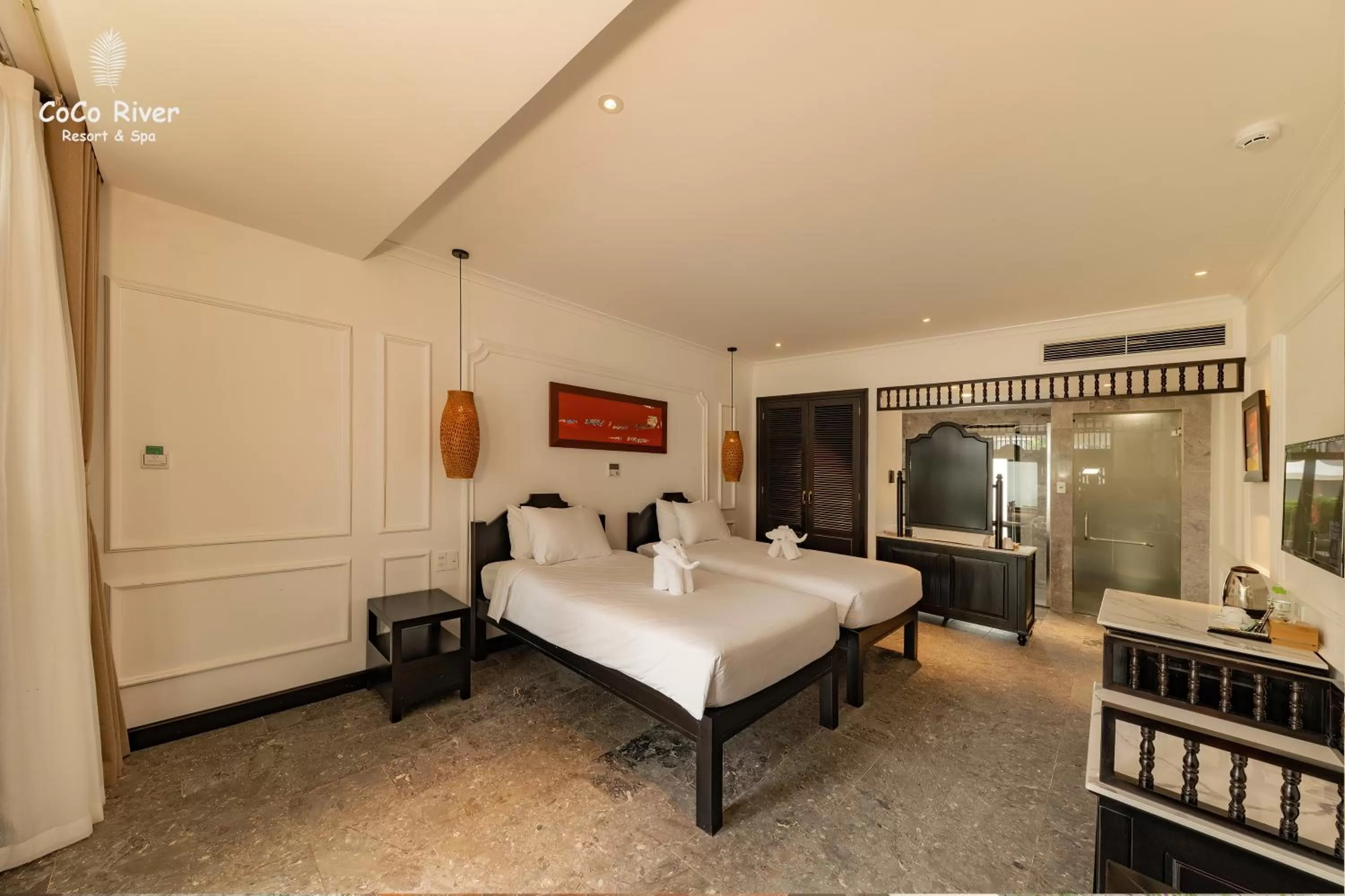 Photo of the whole room, Bed in Hoi An Coco River Resort & Spa