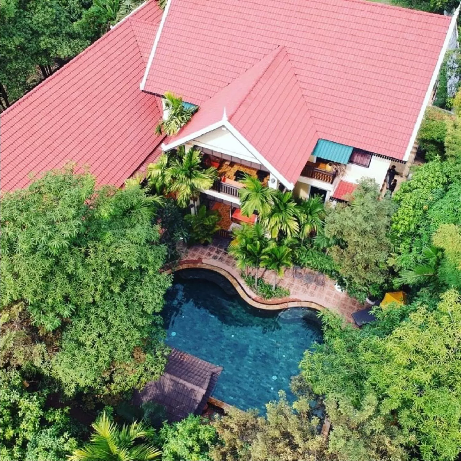 View (from property/room), Bird's-eye View in Residence Indochine Suite