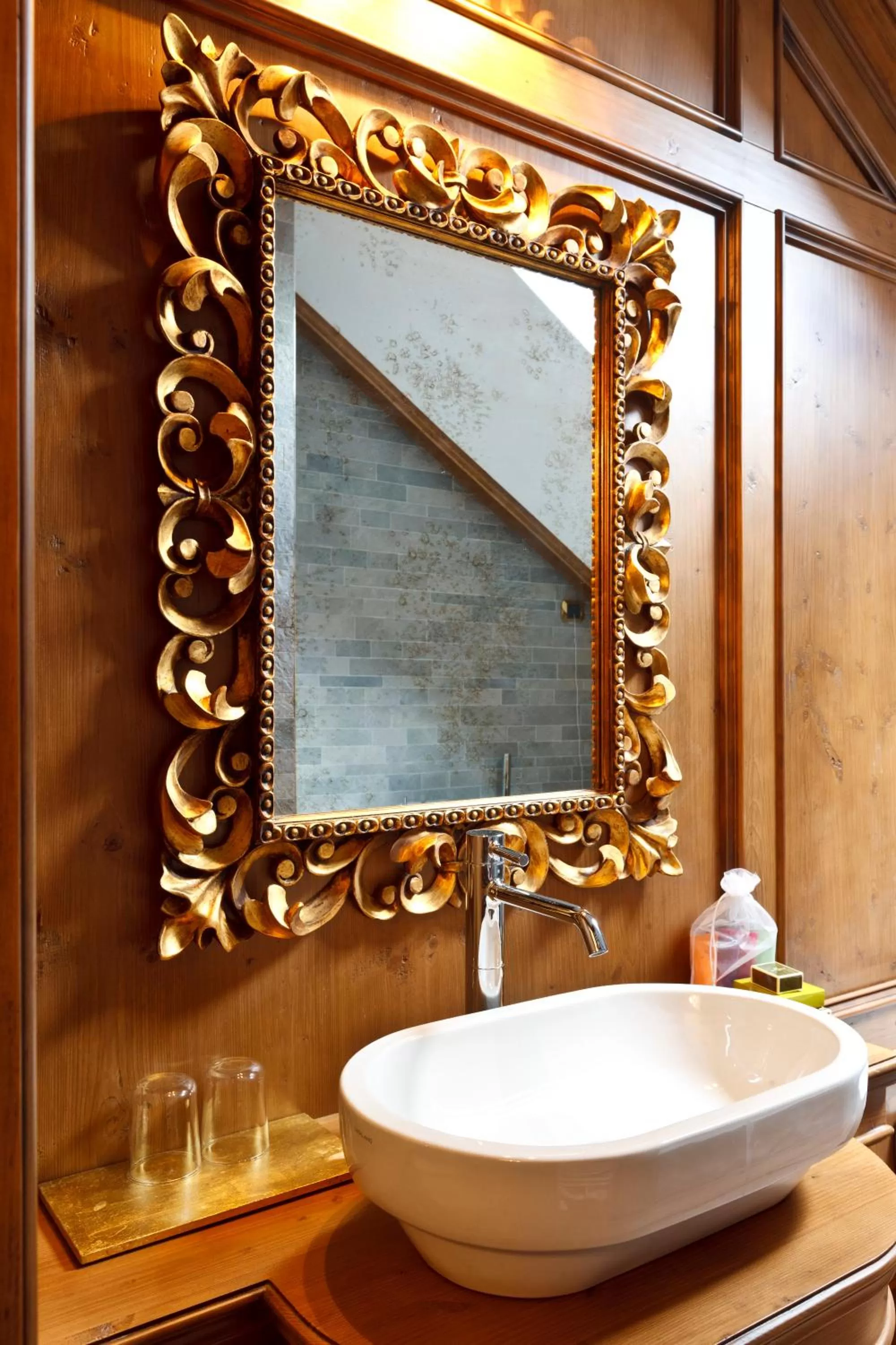 Bathroom in Ambra Cortina Luxury&Fashion Hotel