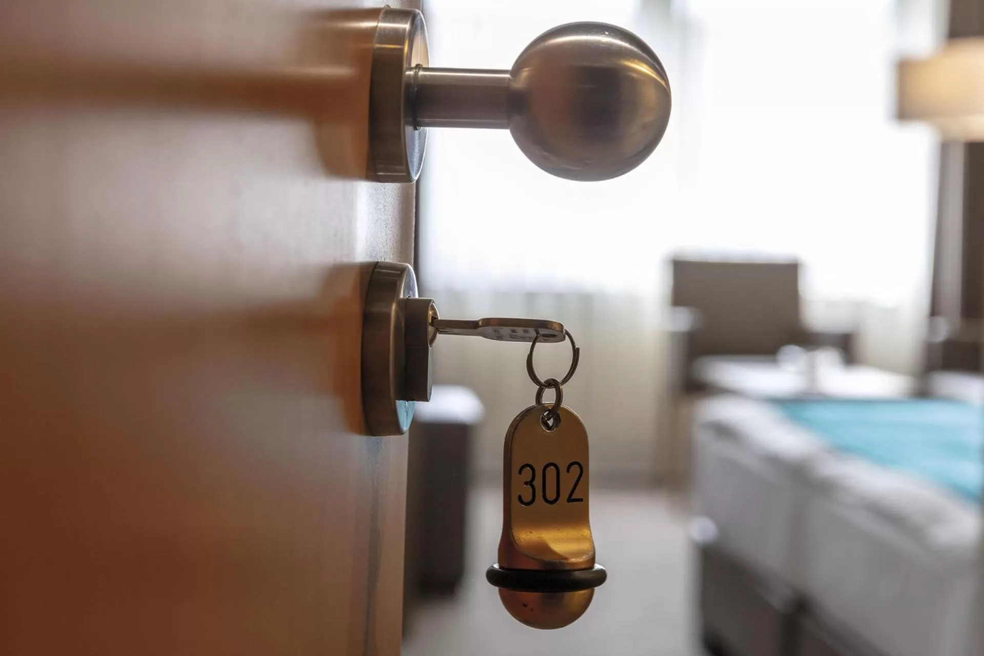 Bed in Hotel Logotel