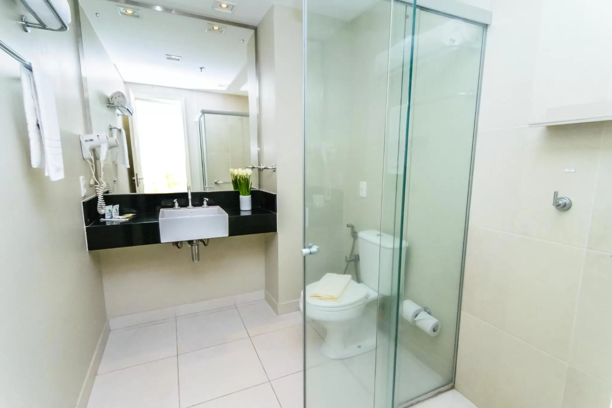 Bathroom in Hotel Nacional Inn Porto Alegre - by Nacional Inn - Próximo à Arena do Grêmio, Parque Harmonia e Réveillon na Orla do Guaíba