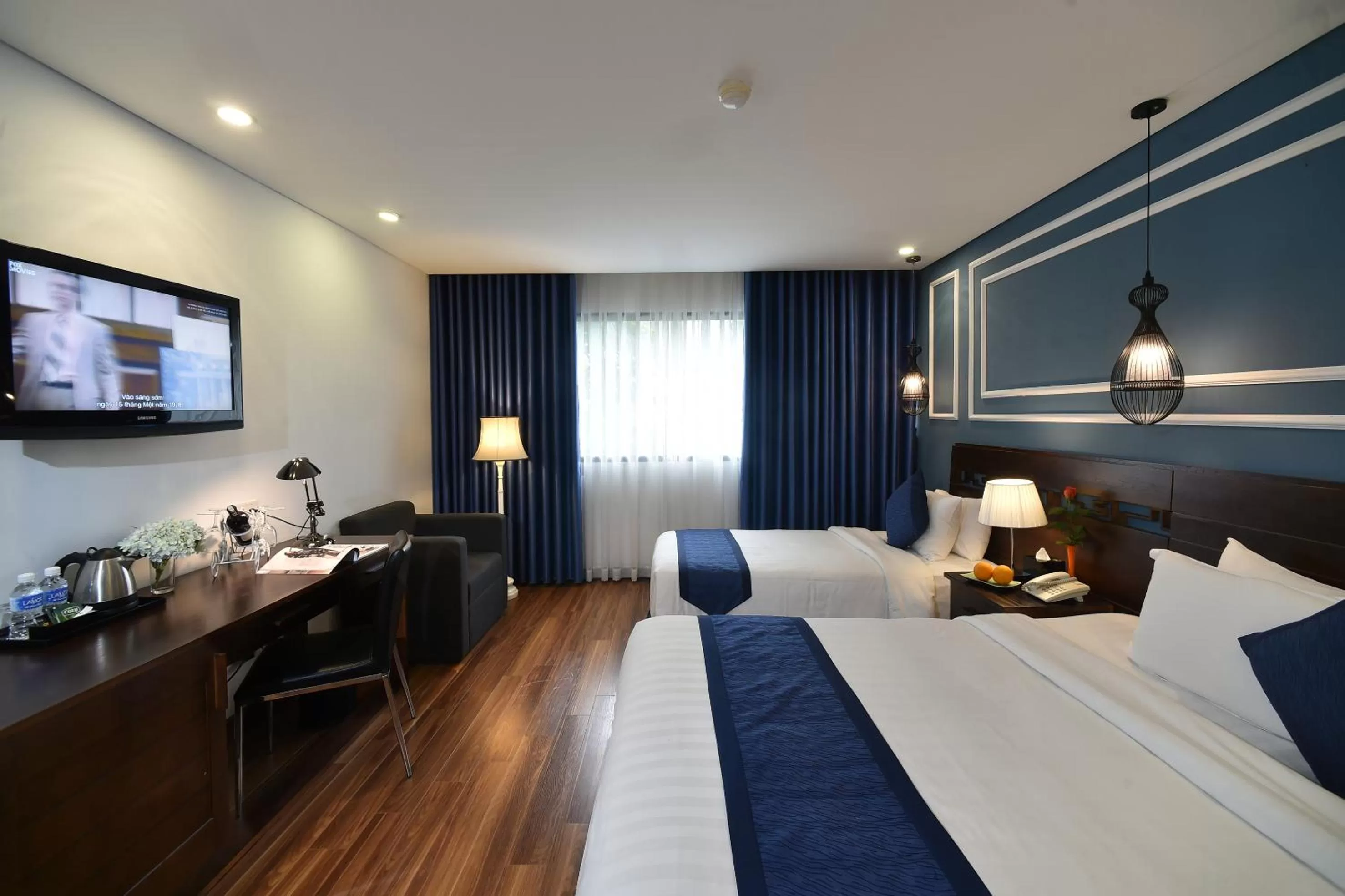 Bed in Hanoi Eternity Hotel