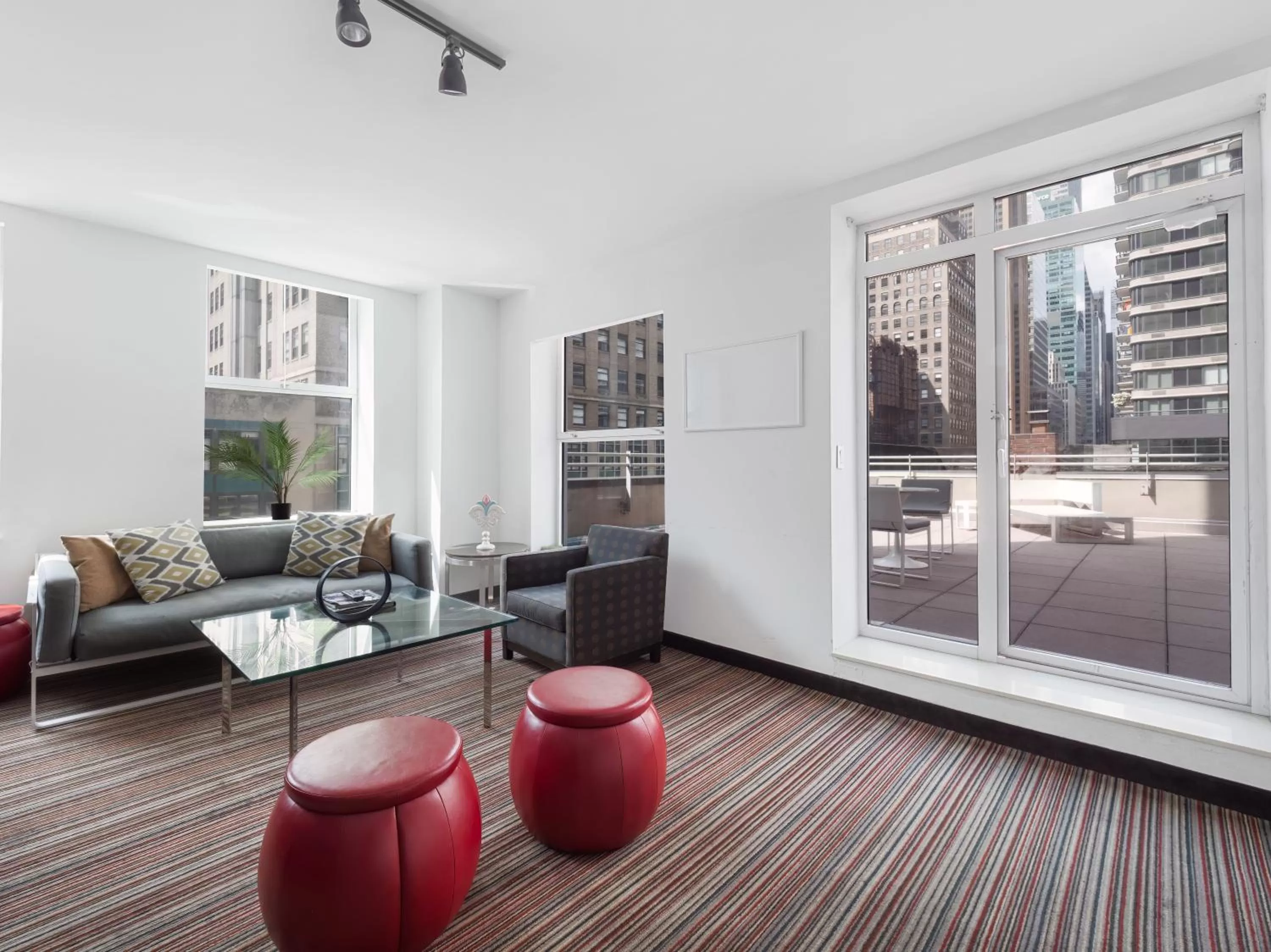 Seating area in The Herald by LuxUrban