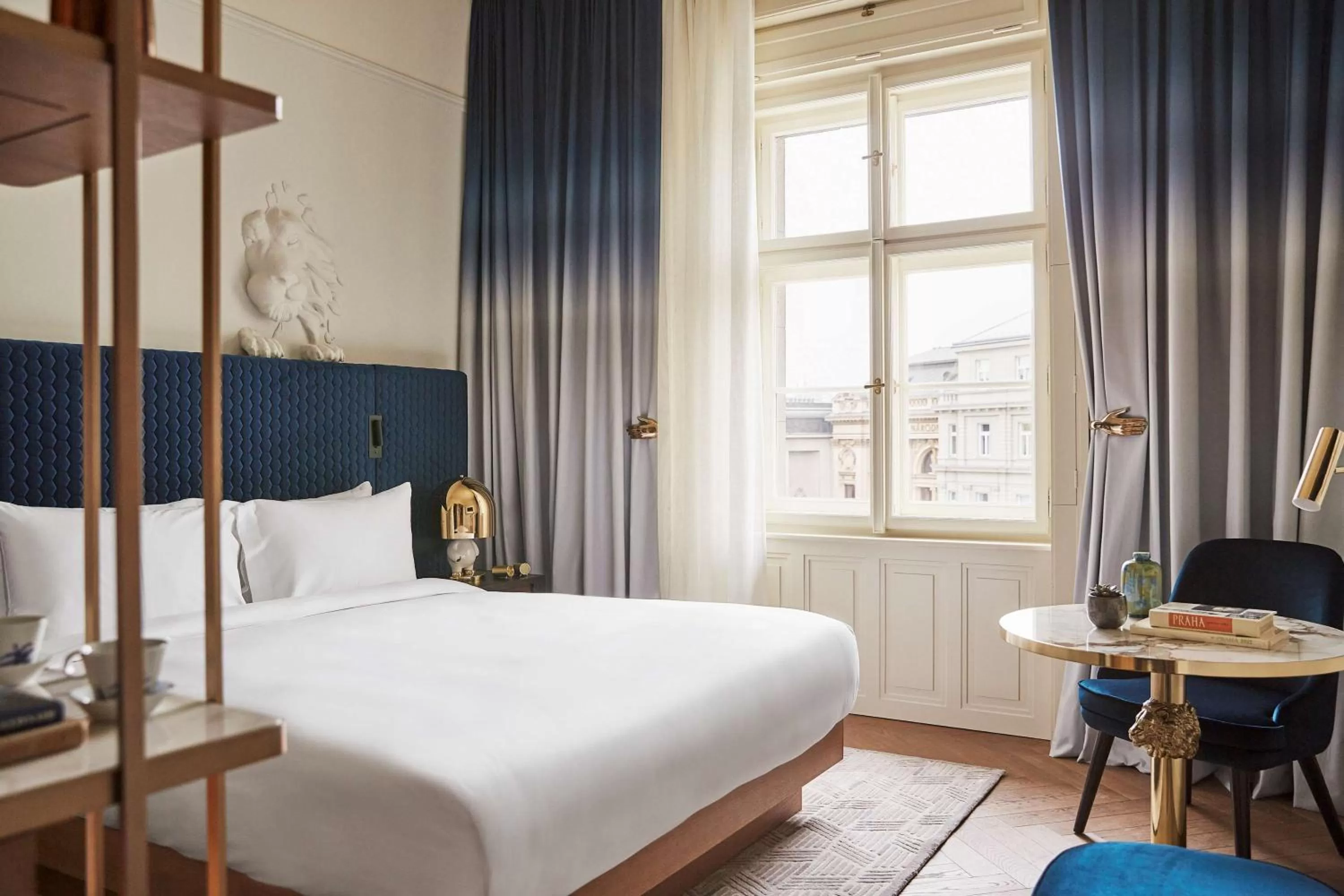 Bedroom, Bed in Andaz Prague, By Hyatt