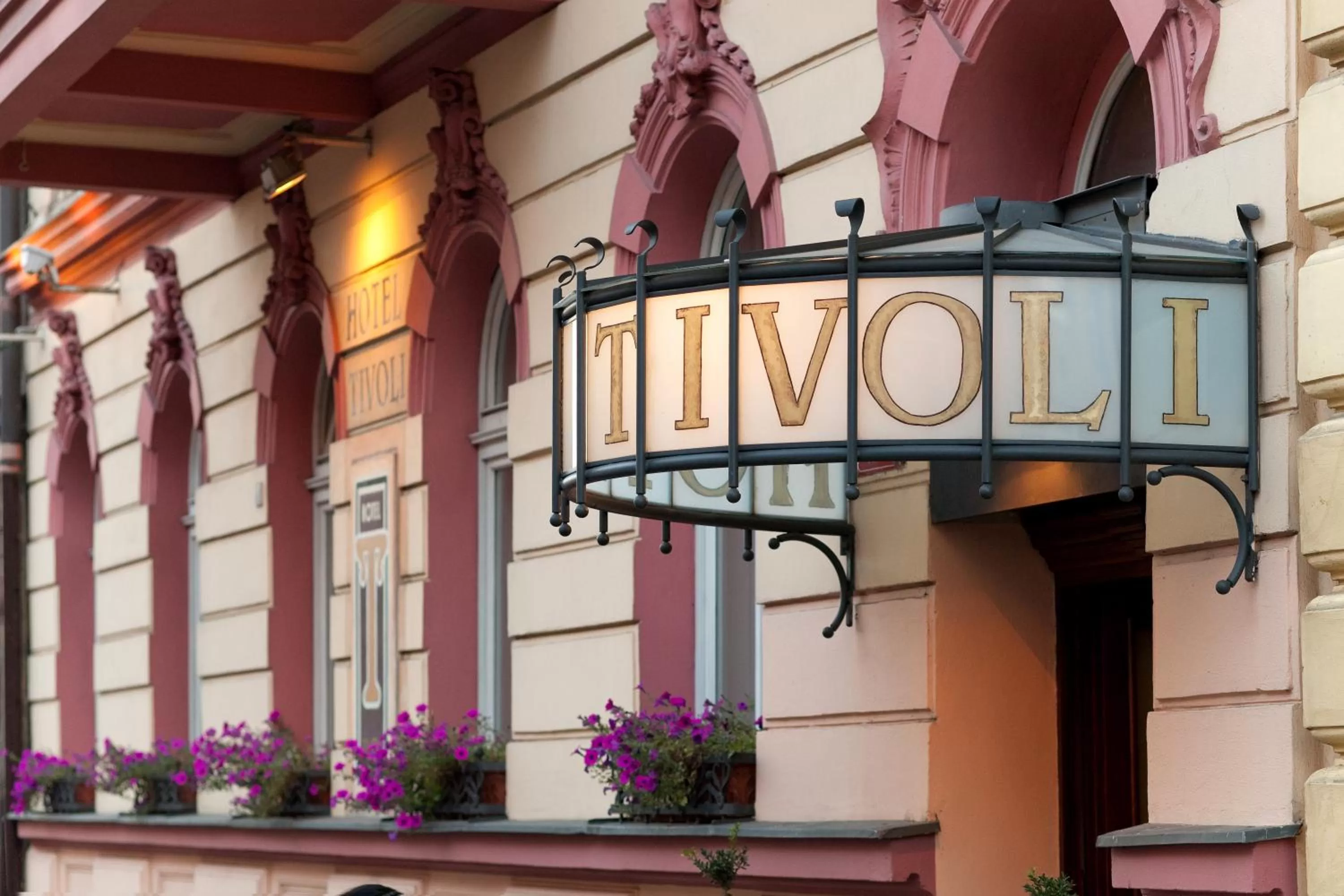 Decorative detail in Hotel Tivoli Prague